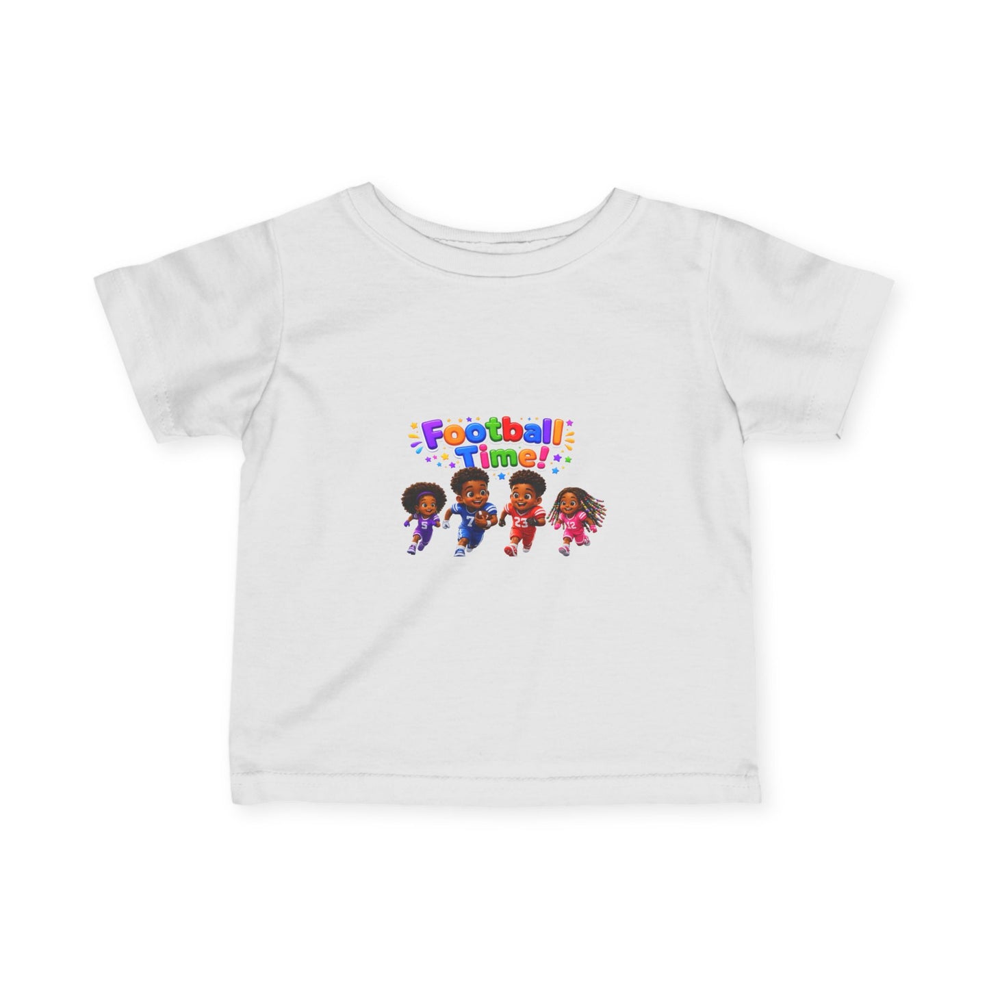 Infant Tee — "Football Time!" Kids Soccer Players Graphic