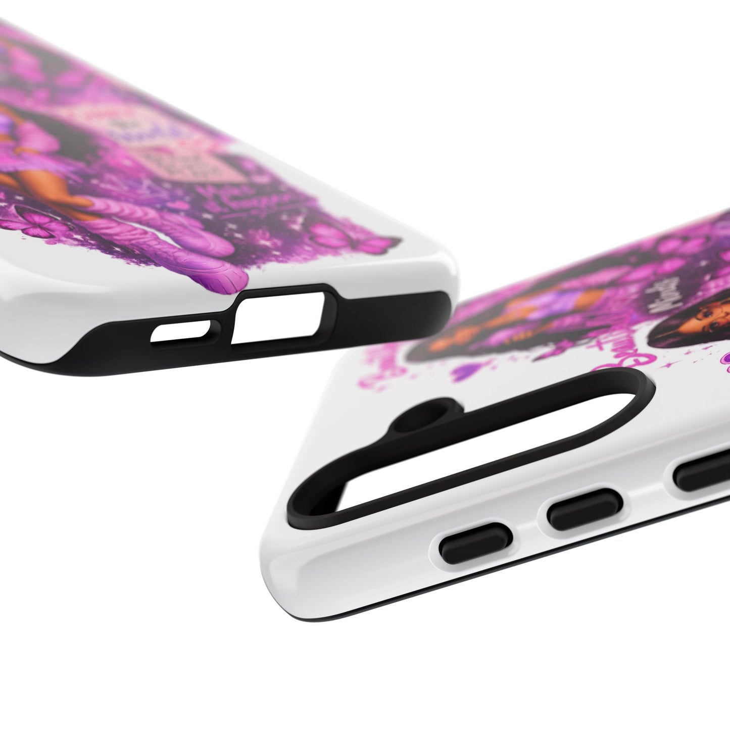 Empowered Girl Phone Case — Pink Butterfly ‘Change the World’ Design