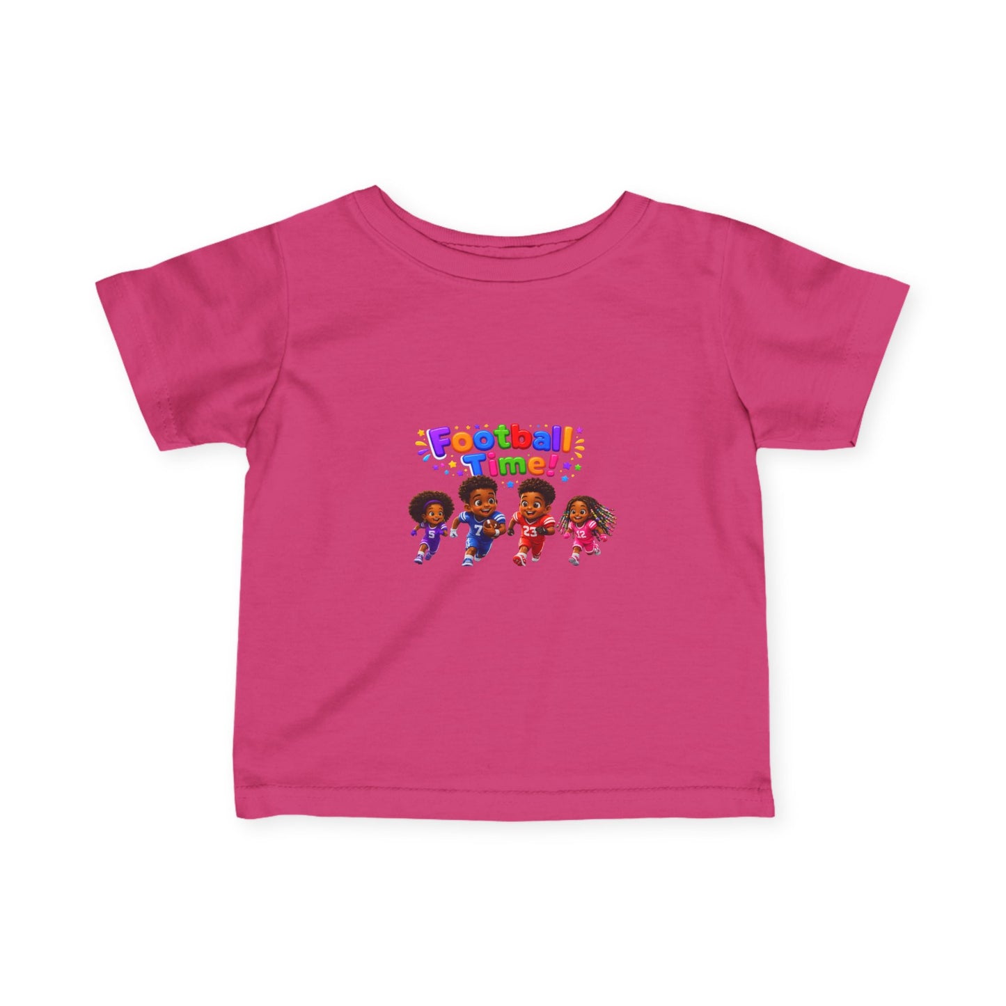 Infant Tee — "Football Time!" Kids Soccer Players Graphic