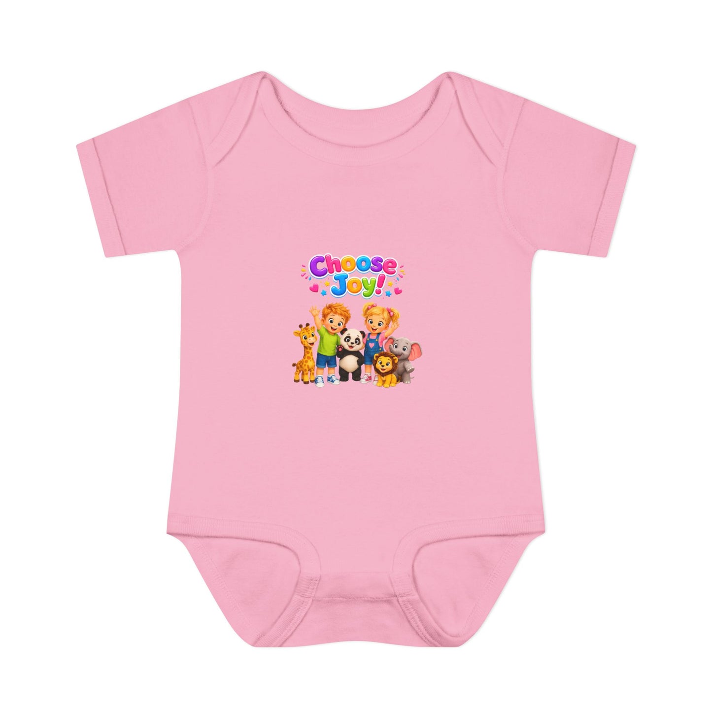 Choose Joy Baby Bodysuit — Cute Animal Crew Infant Onesie
