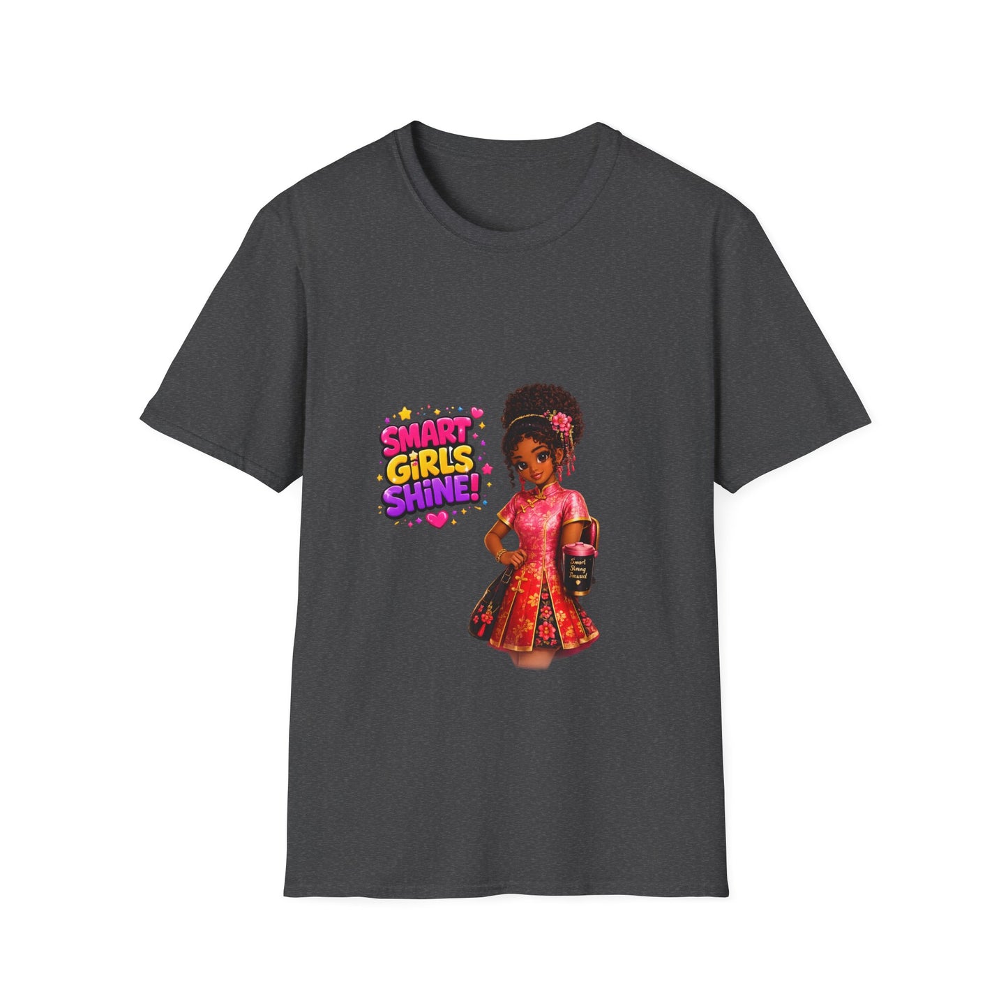 Smart Girls Shine! T-Shirt — Empowering Girl Power Graphic Tee