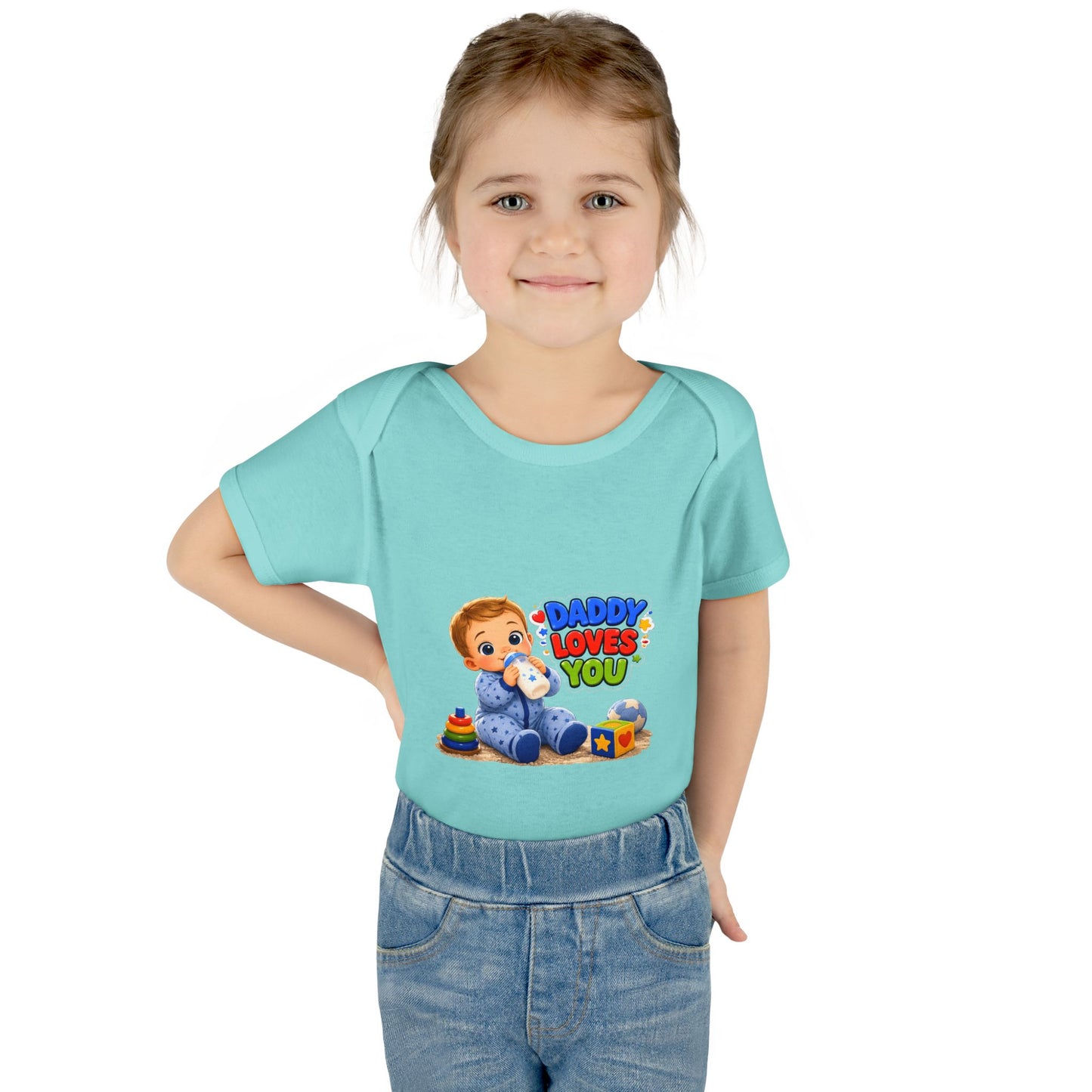 Infant Bodysuit — "Daddy Loves You" Cute Baby Graphic Onesie