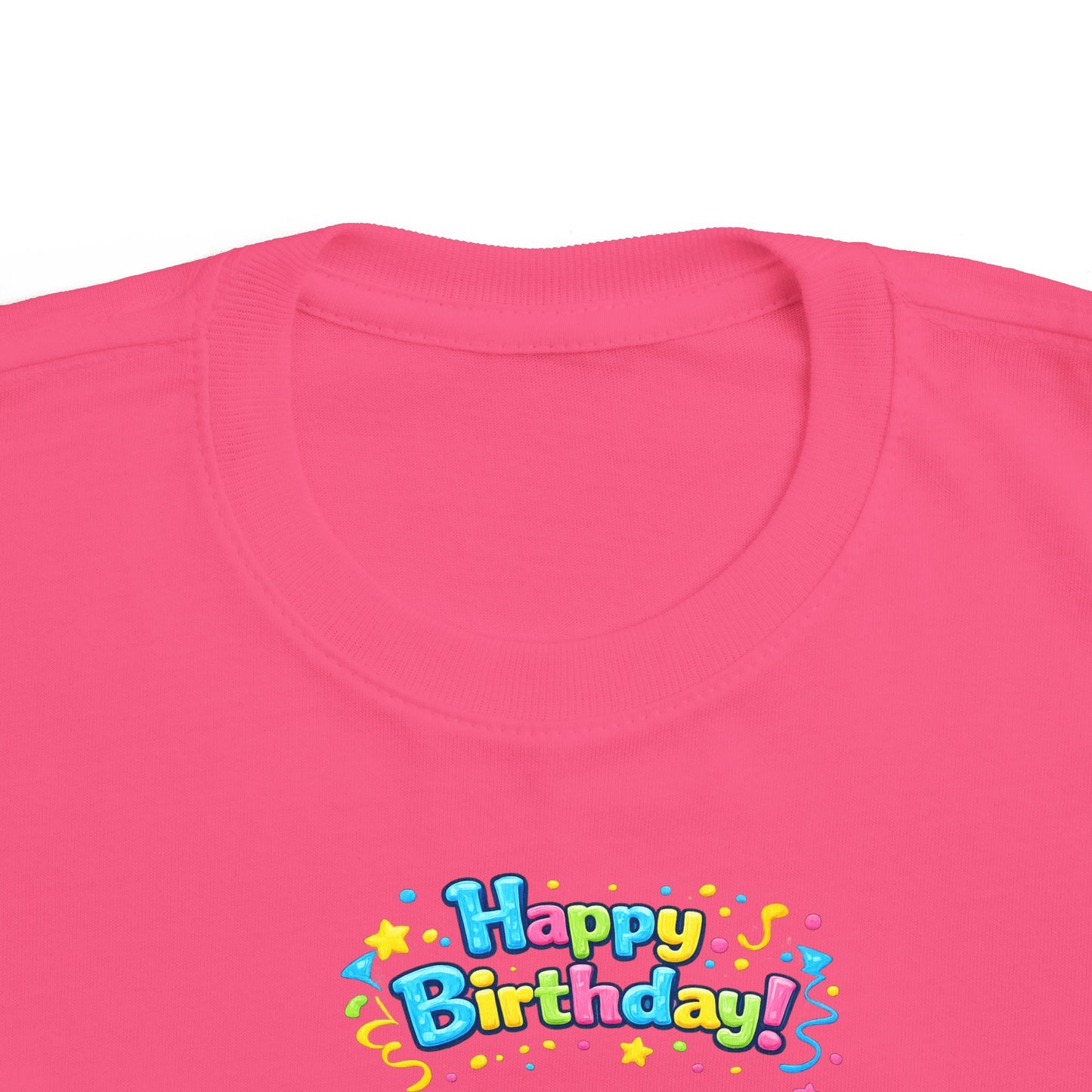 Copy of Copy of Toddler Birthday Tee — "Happy Birthday 2" Girl Balloon Party Shirt