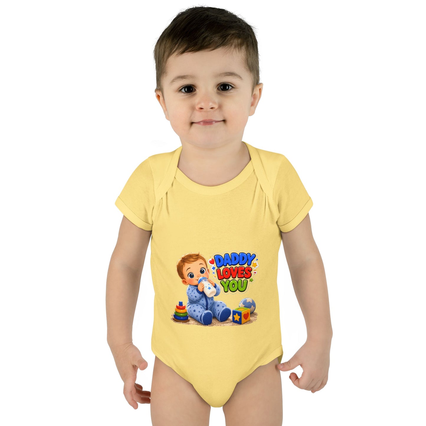 Infant Bodysuit — "Daddy Loves You" Cute Baby Graphic Onesie