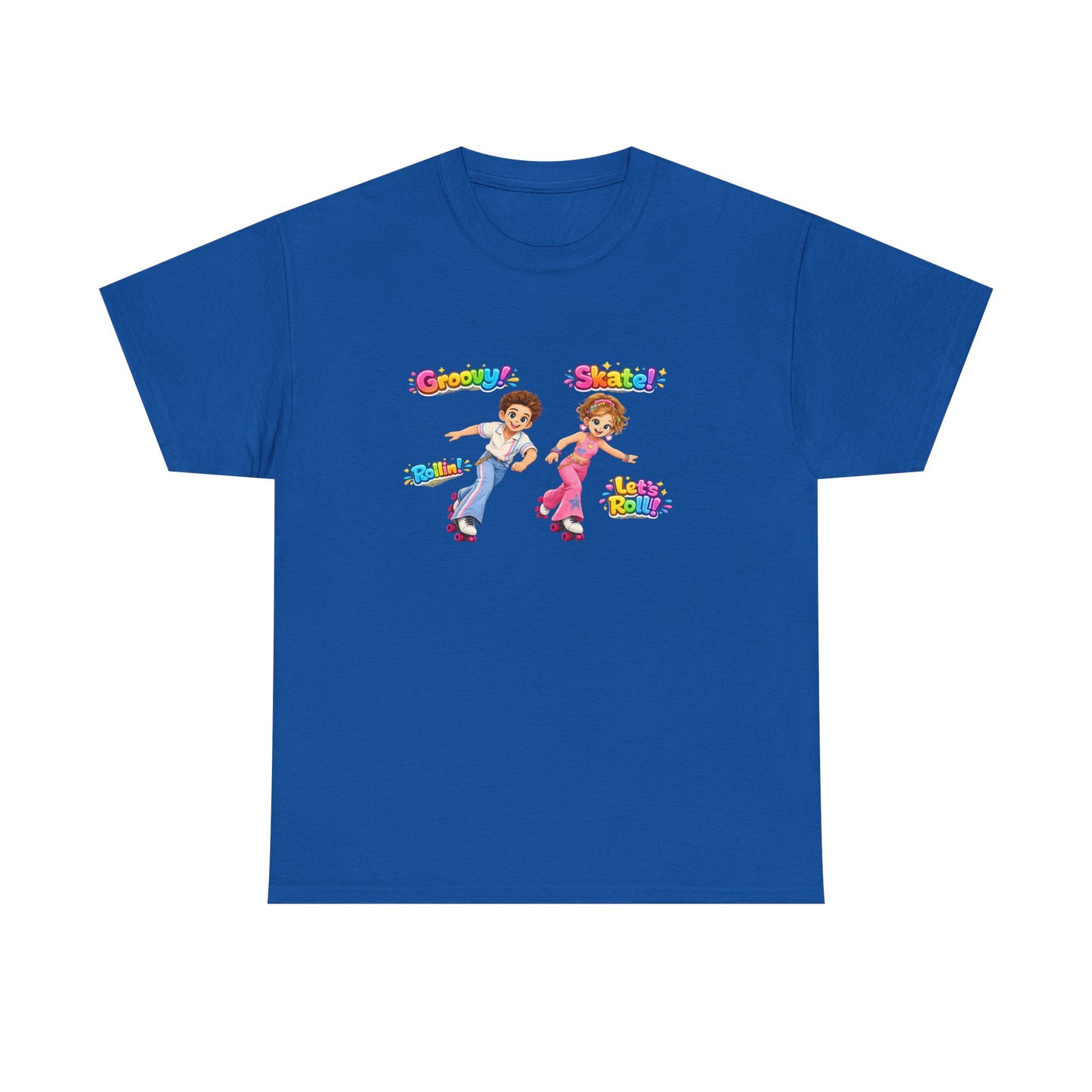 Kids Dance Party T-Shirt — "Groovy! Shake!" Retro Cartoon Kids Tee