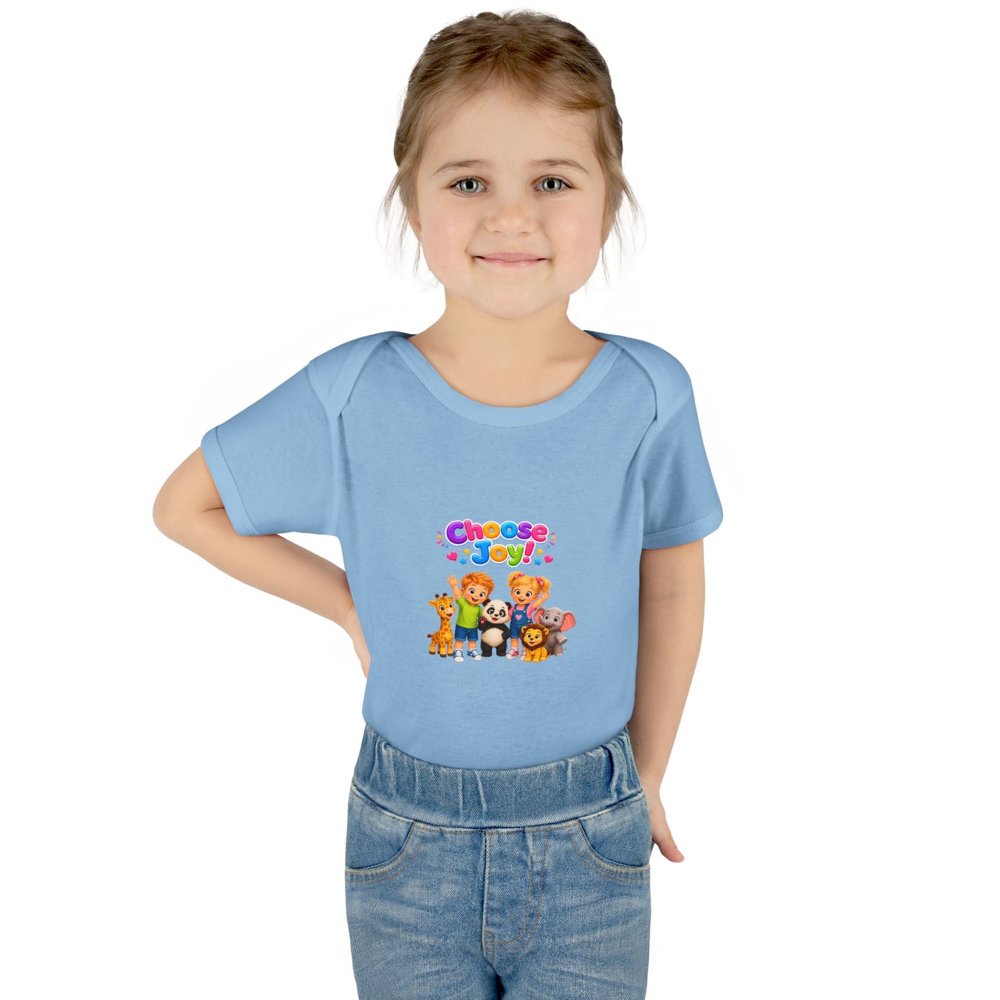 Choose Joy Baby Bodysuit — Cute Animal Crew Infant Onesie