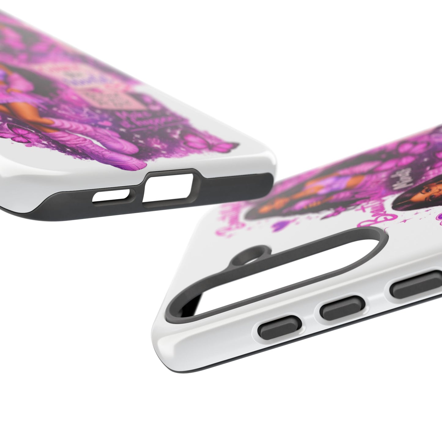Empowered Girl Phone Case — Pink Butterfly ‘Change the World’ Design