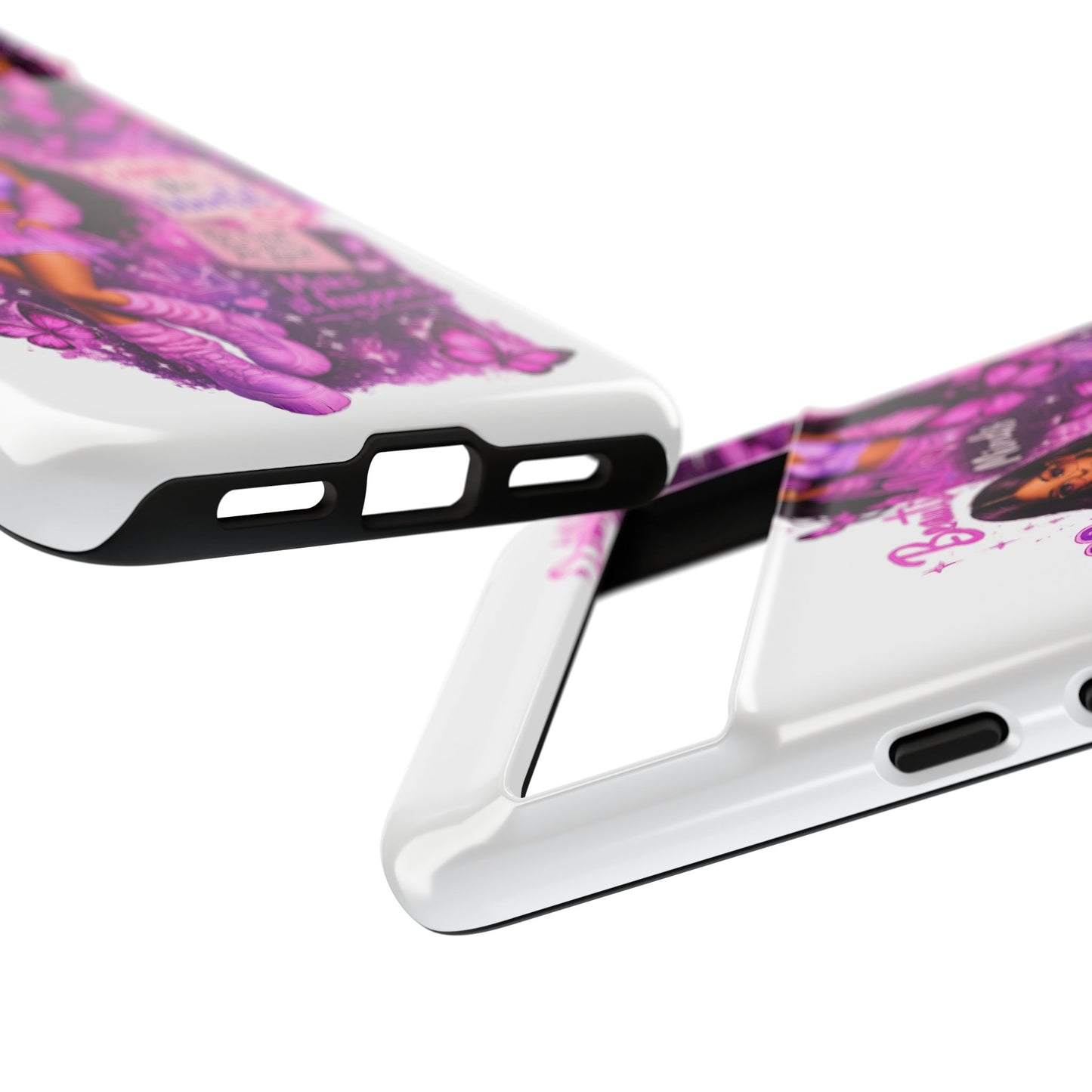 Empowered Girl Phone Case — Pink Butterfly ‘Change the World’ Design