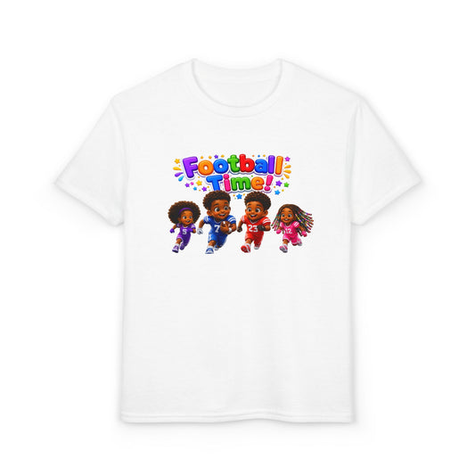 Youth T-Shirt — "Football Time" Kids Graphic Tee