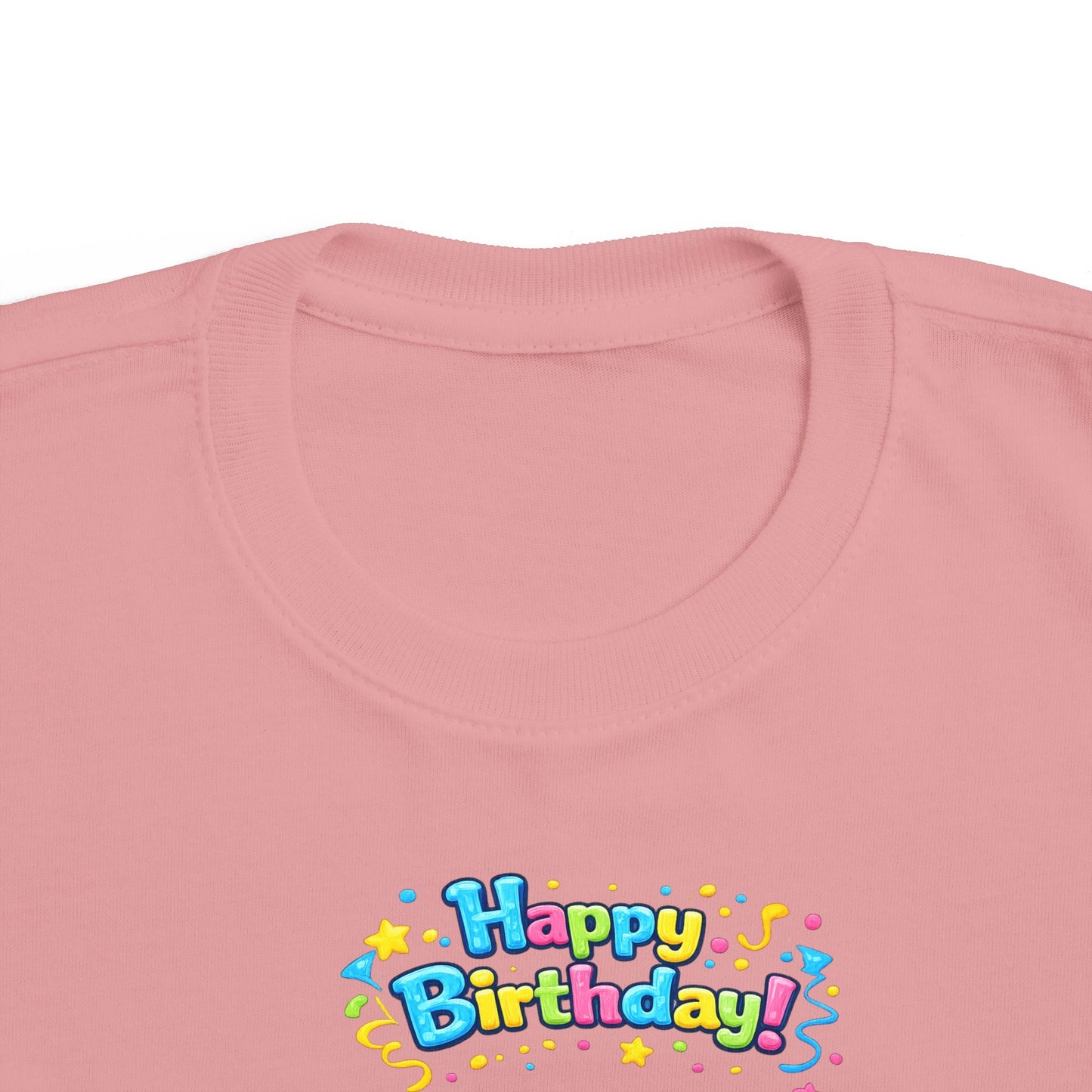 Copy of Copy of Toddler Birthday Tee — "Happy Birthday 2" Girl Balloon Party Shirt