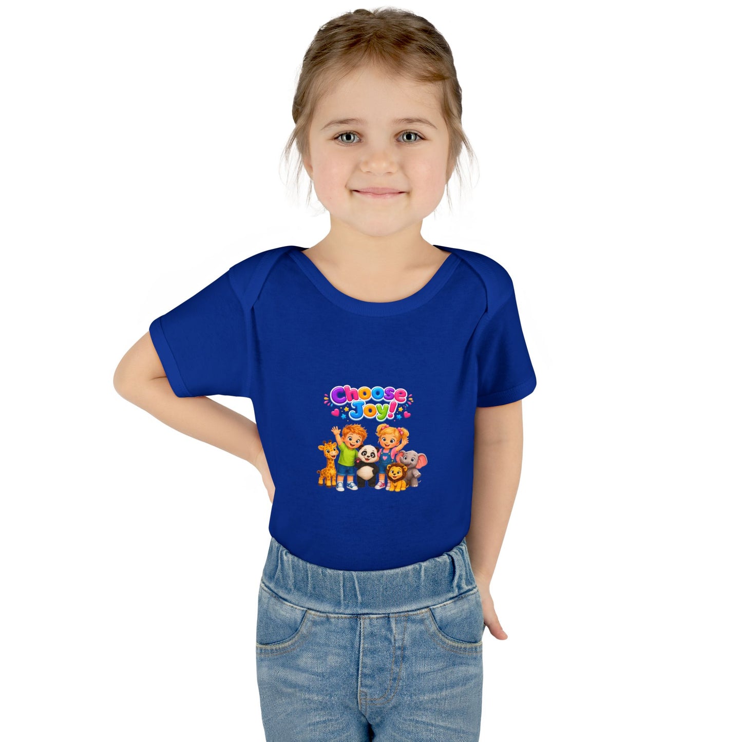 Choose Joy Baby Bodysuit — Cute Animal Crew Infant Onesie