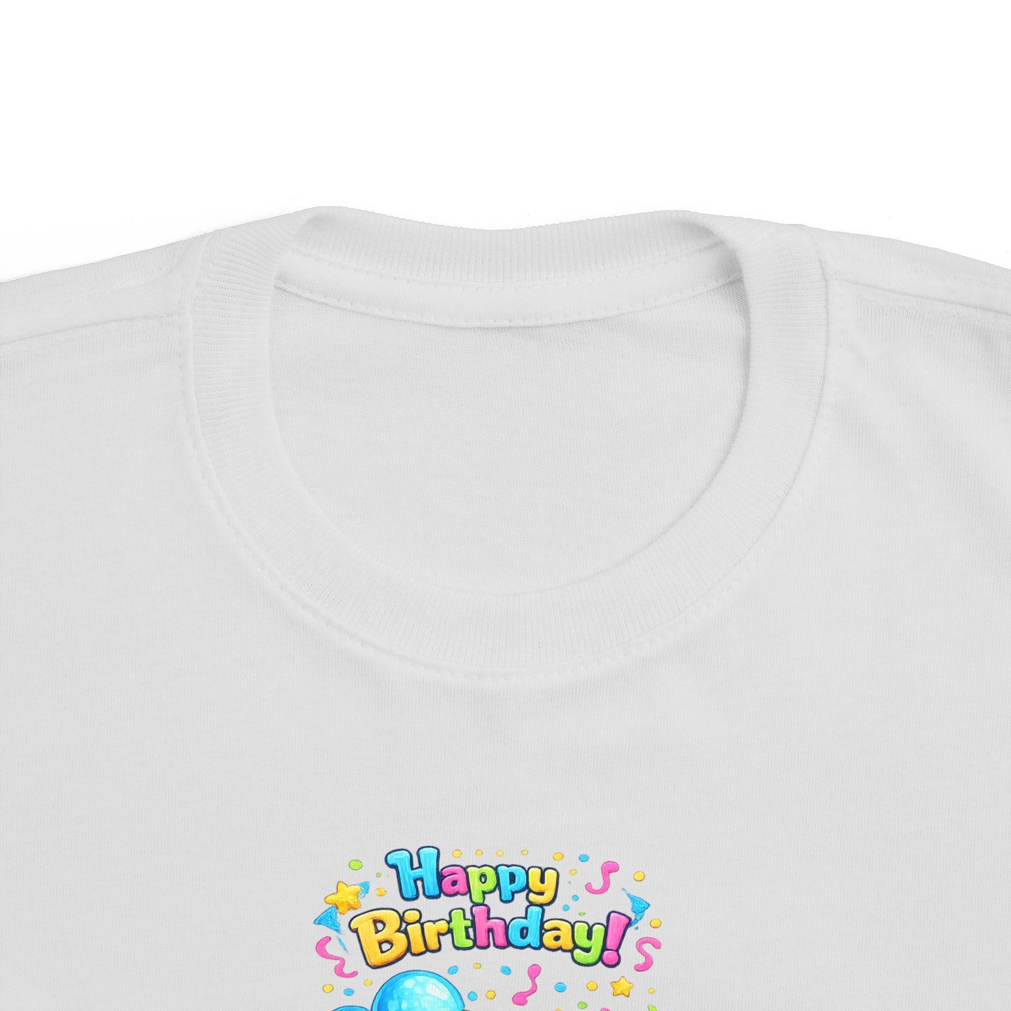 Toddler 2nd Birthday Tee — "Happy Birthday