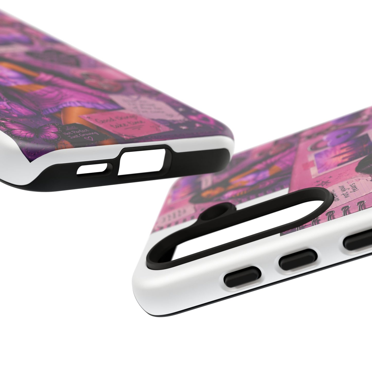 Purple Aesthetic Phone Case — Girl Collage 'Choose Yourself' Design