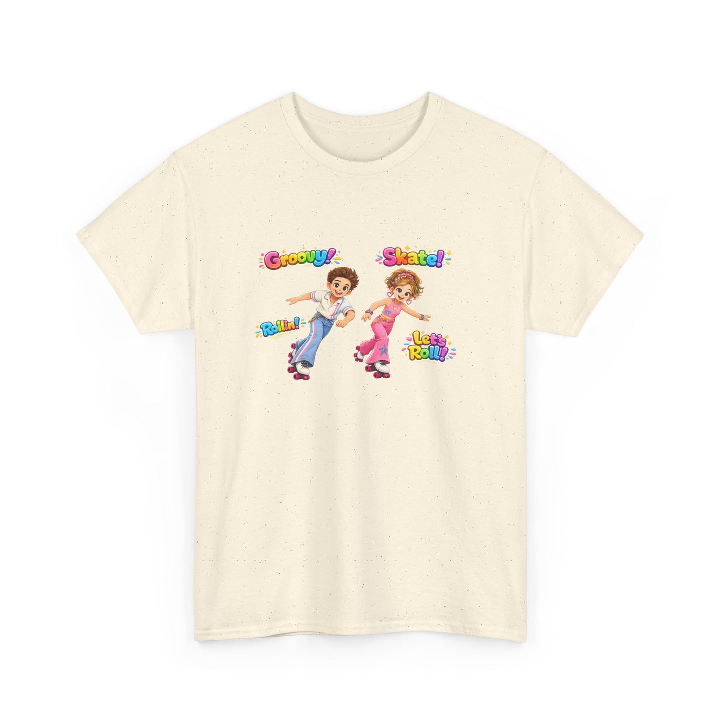 Kids Dance Party T-Shirt — "Groovy! Shake!" Retro Cartoon Kids Tee