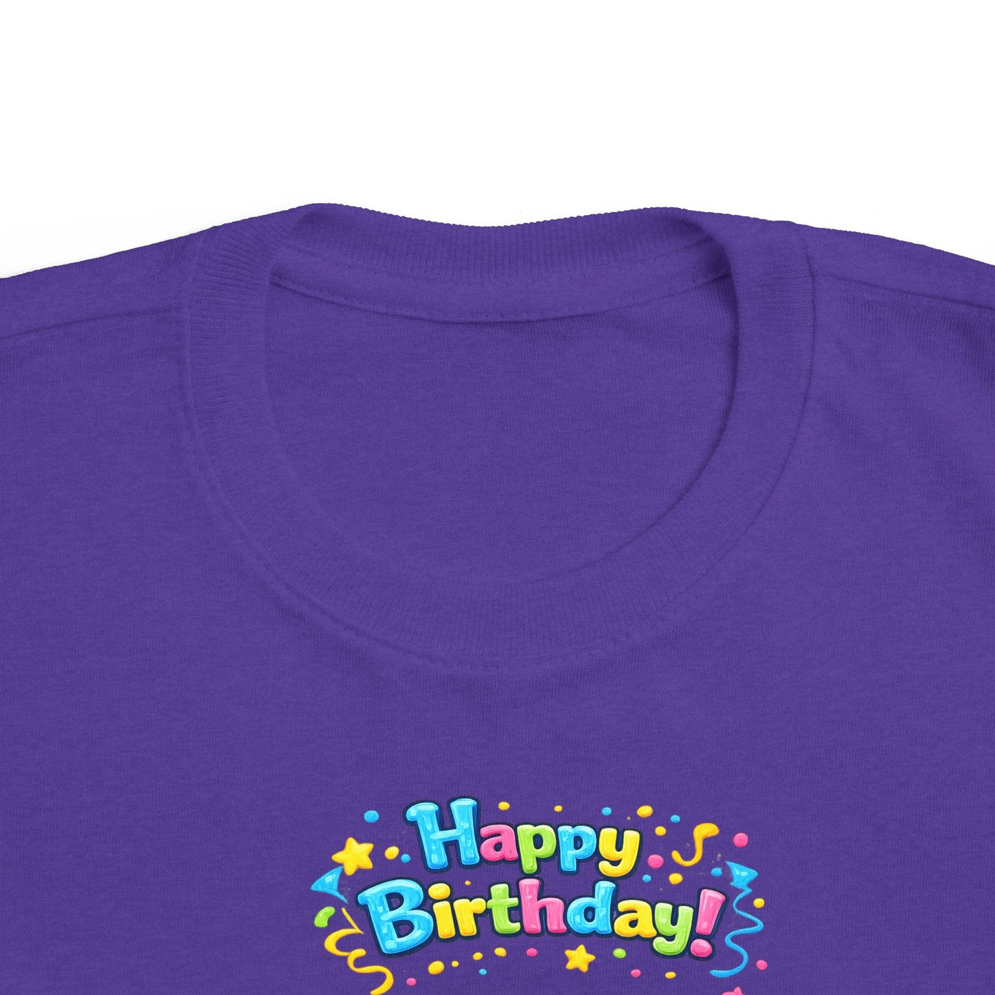 Copy of Copy of Toddler Birthday Tee — "Happy Birthday 2" Girl Balloon Party Shirt
