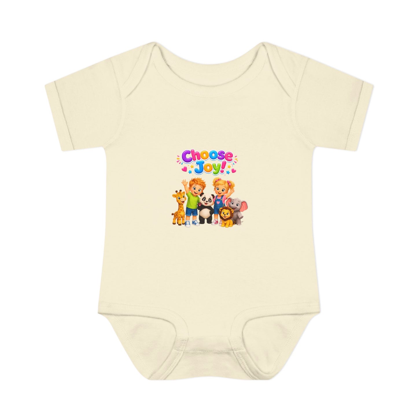 Choose Joy Baby Bodysuit — Cute Animal Crew Infant Onesie