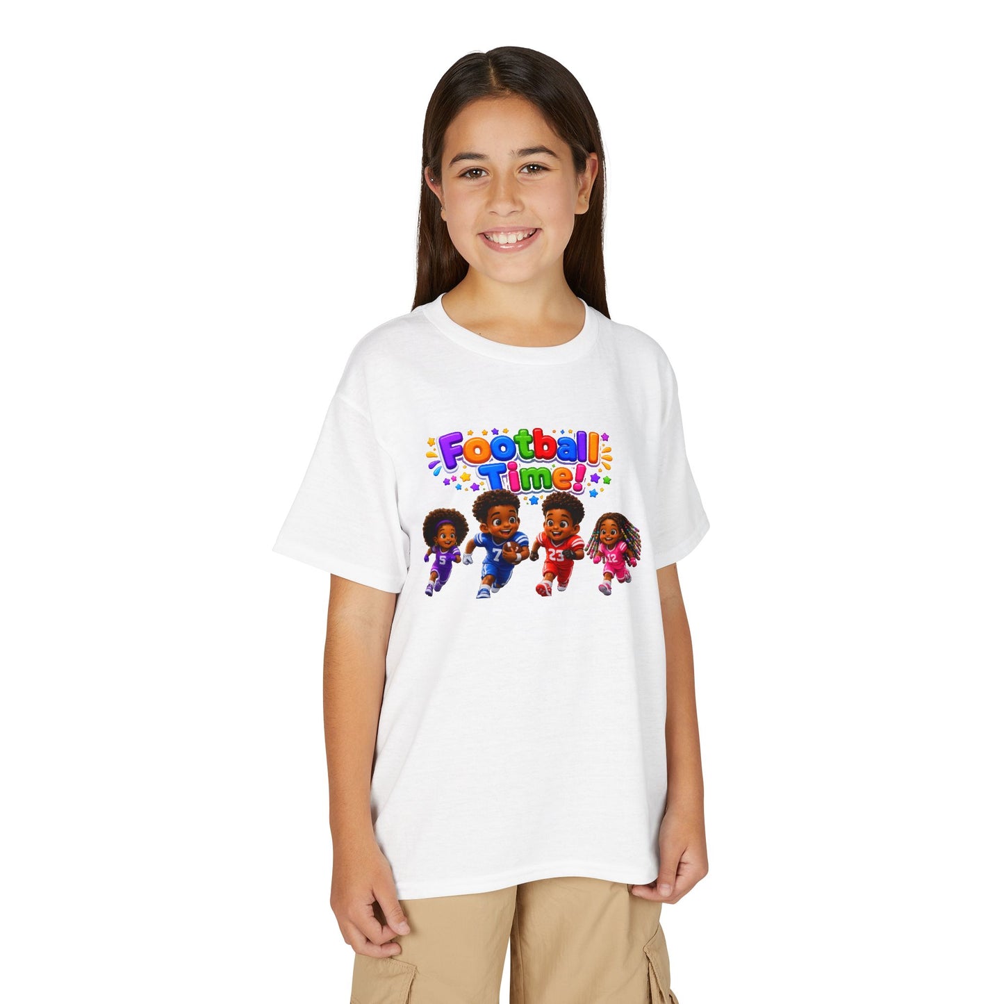 Youth T-Shirt — "Football Time" Kids Graphic Tee