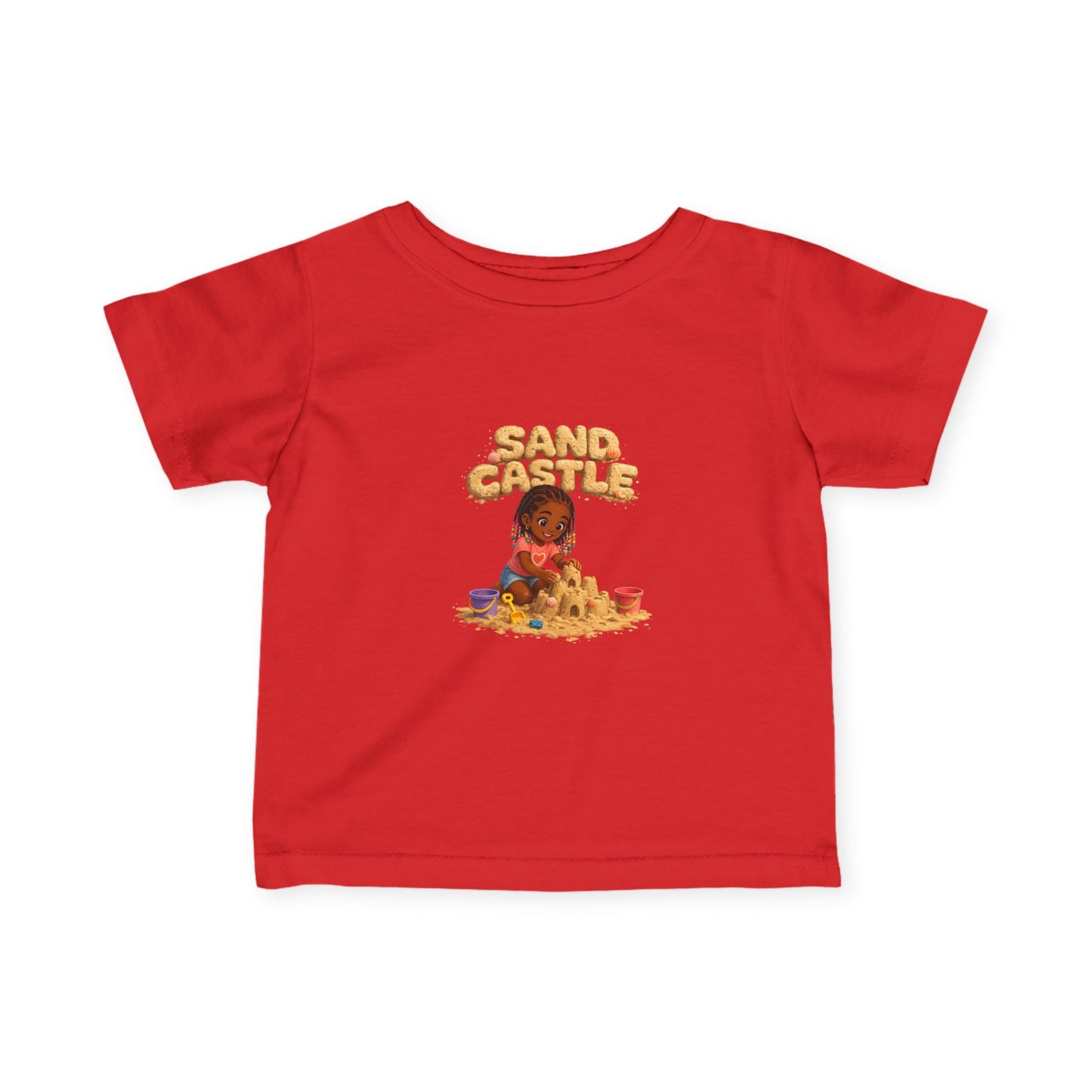 Infant Tee — 'Sand Castle' Baby Beach Graphic