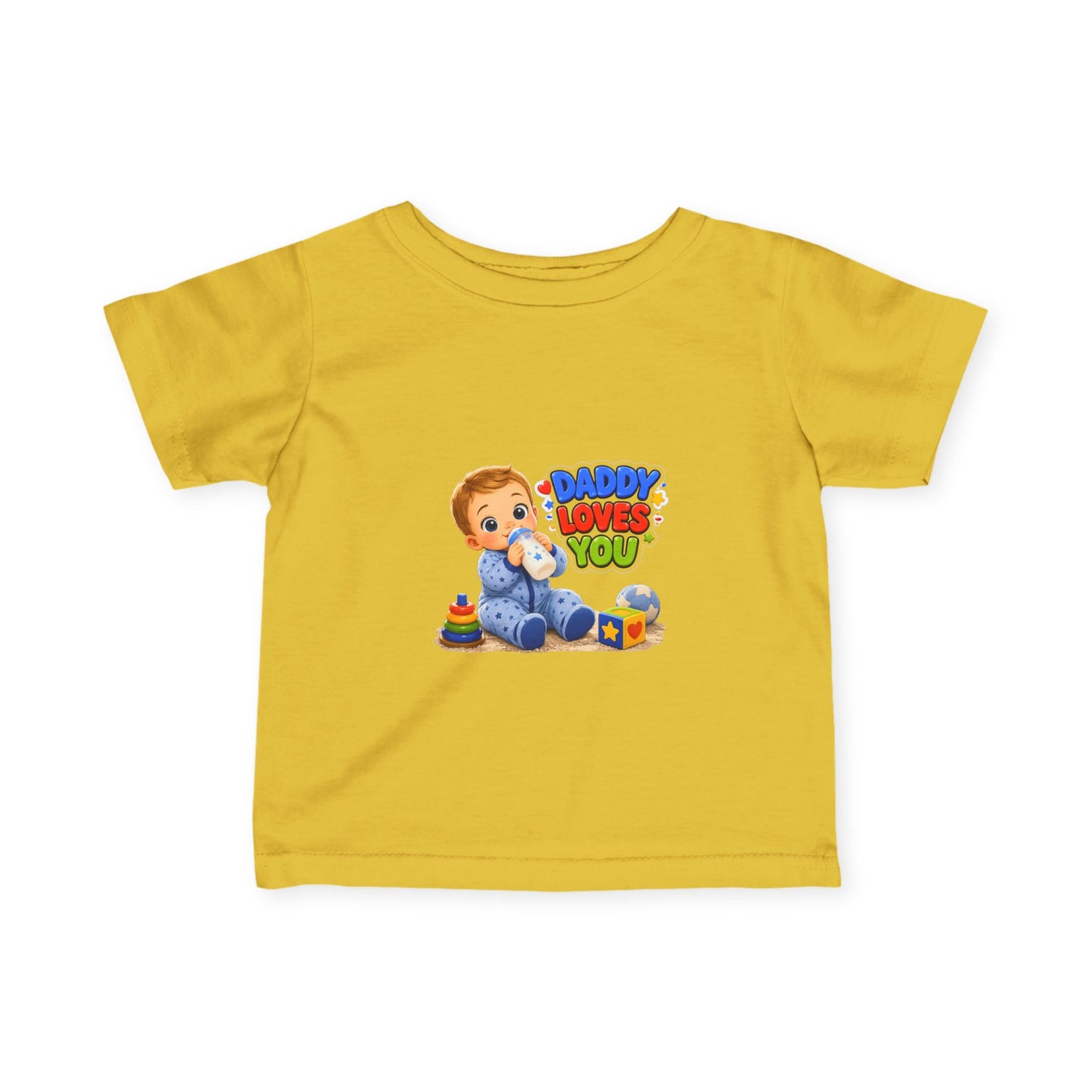 Daddy Loves You Infant Tee — Cute Baby Boy Graphic Shirt