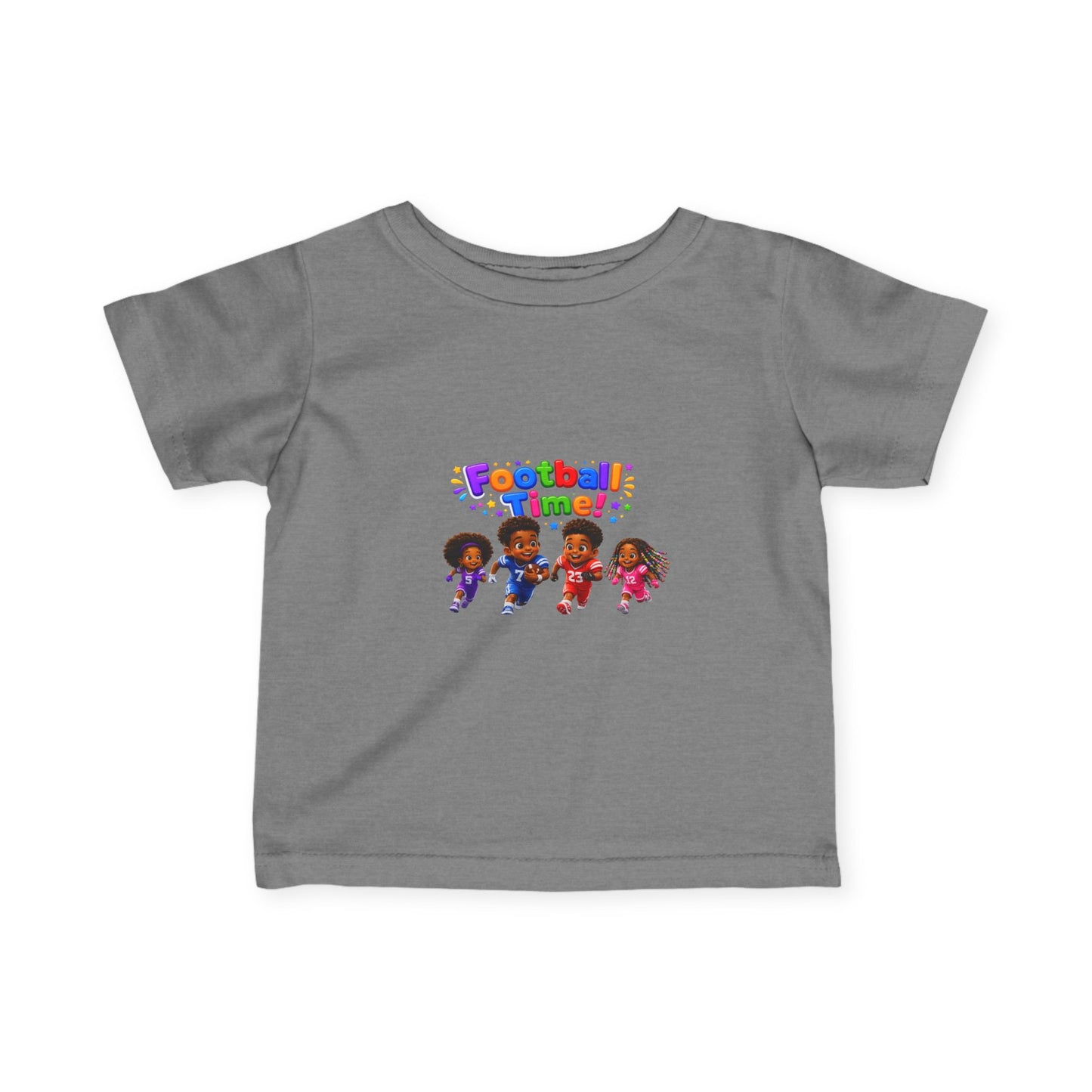 Infant Tee — "Football Time!" Kids Soccer Players Graphic
