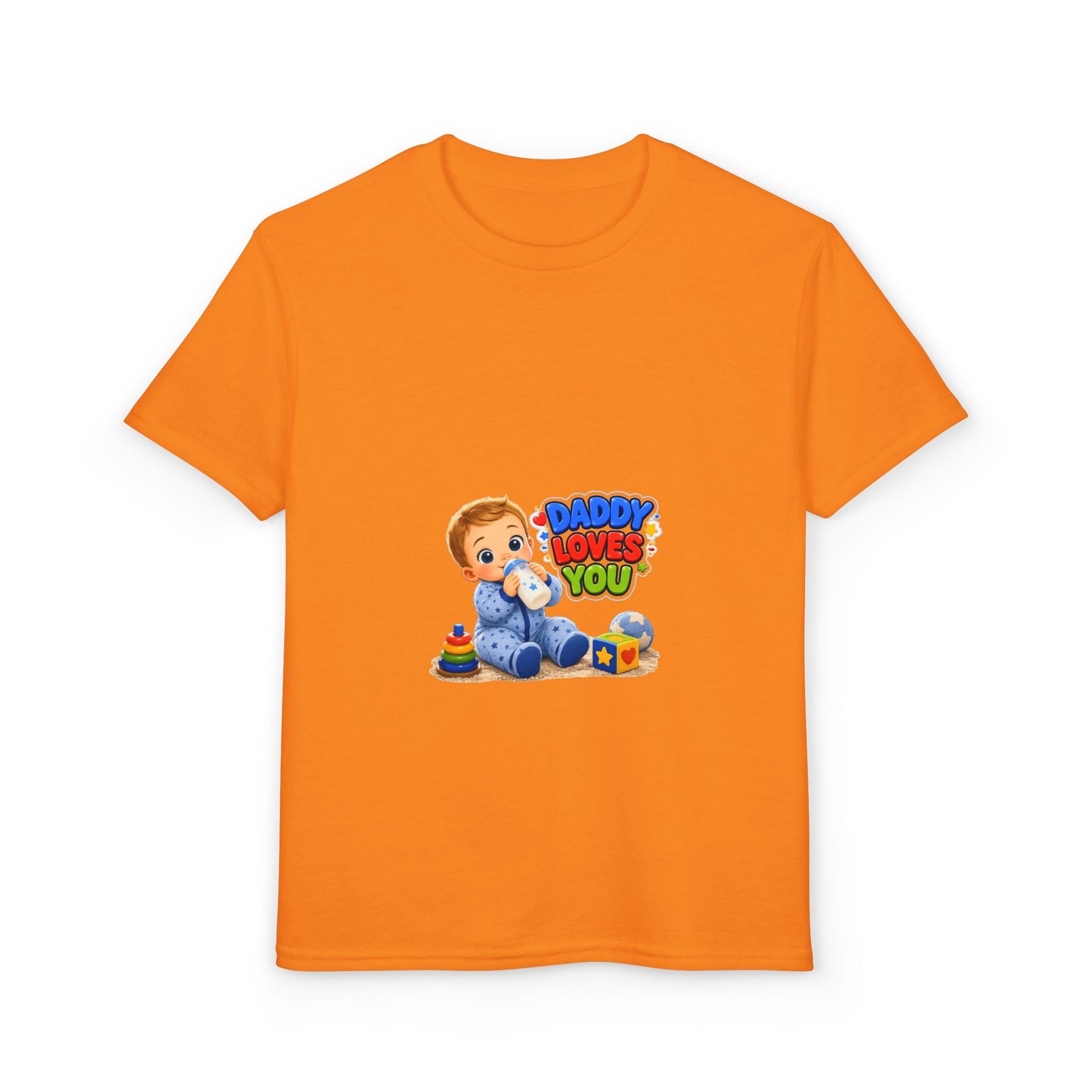 Daddy Loves You Youth T‑Shirt — Cute Baby & Toys Graphic