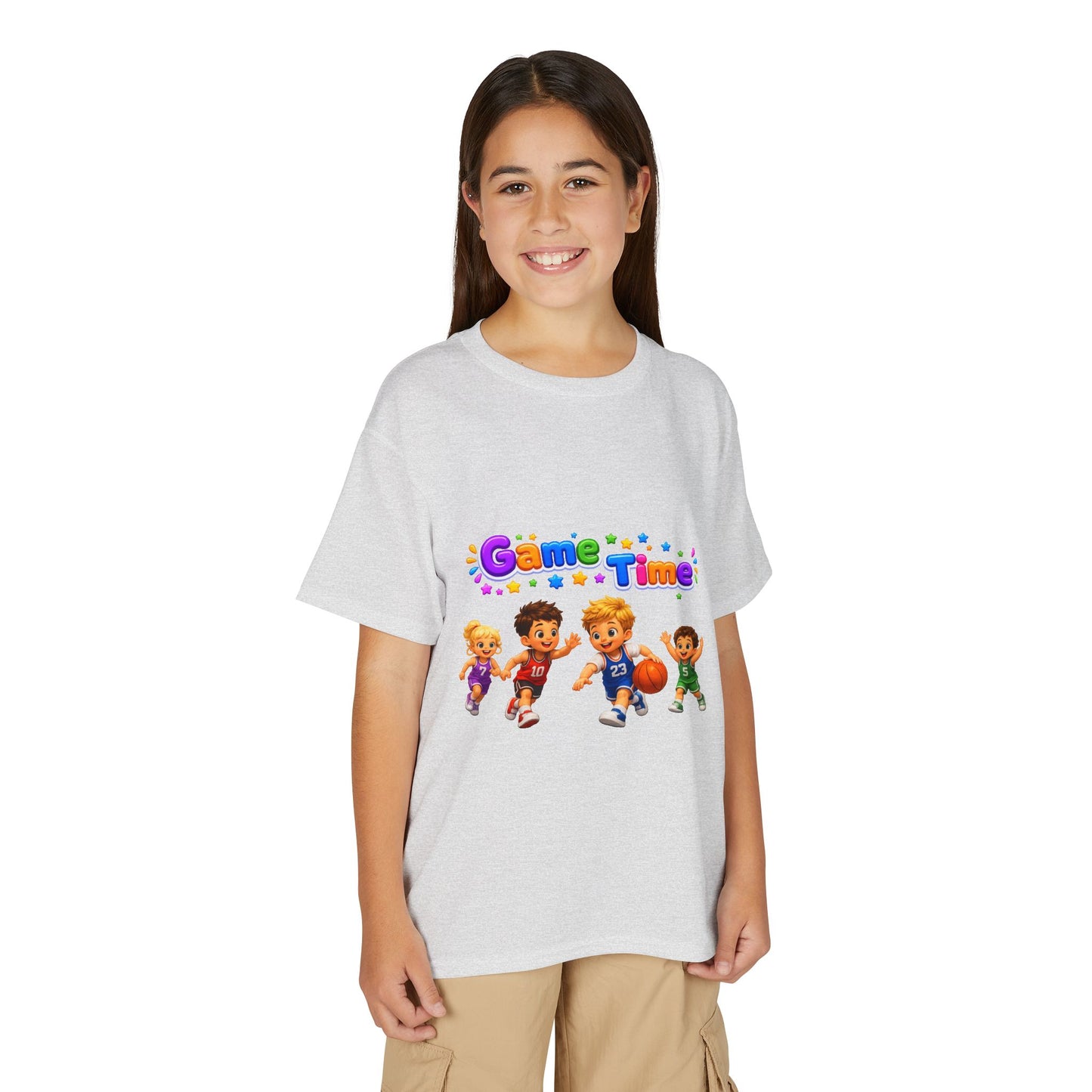 Kids T-Shirt — "Game Time" Playful Sports Graphic Tee for Boys & Girls