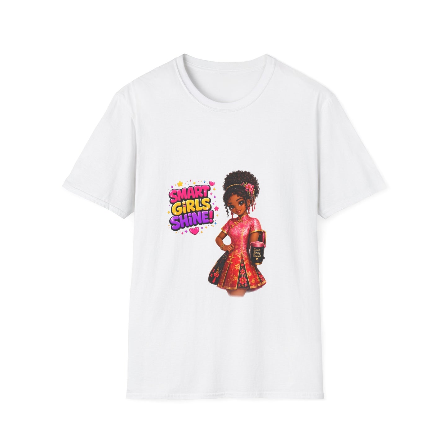 Smart Girls Shine! T-Shirt — Empowering Girl Power Graphic Tee