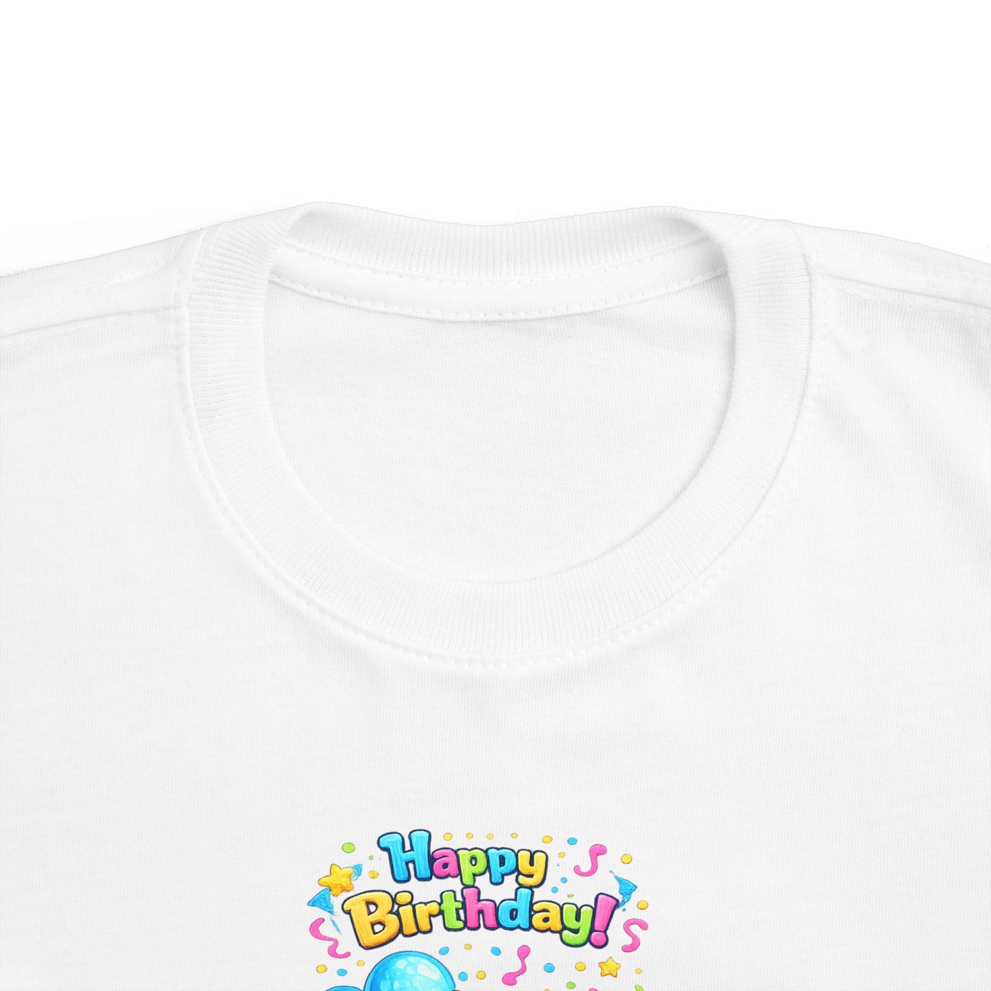 Toddler 2nd Birthday Tee — "Happy Birthday