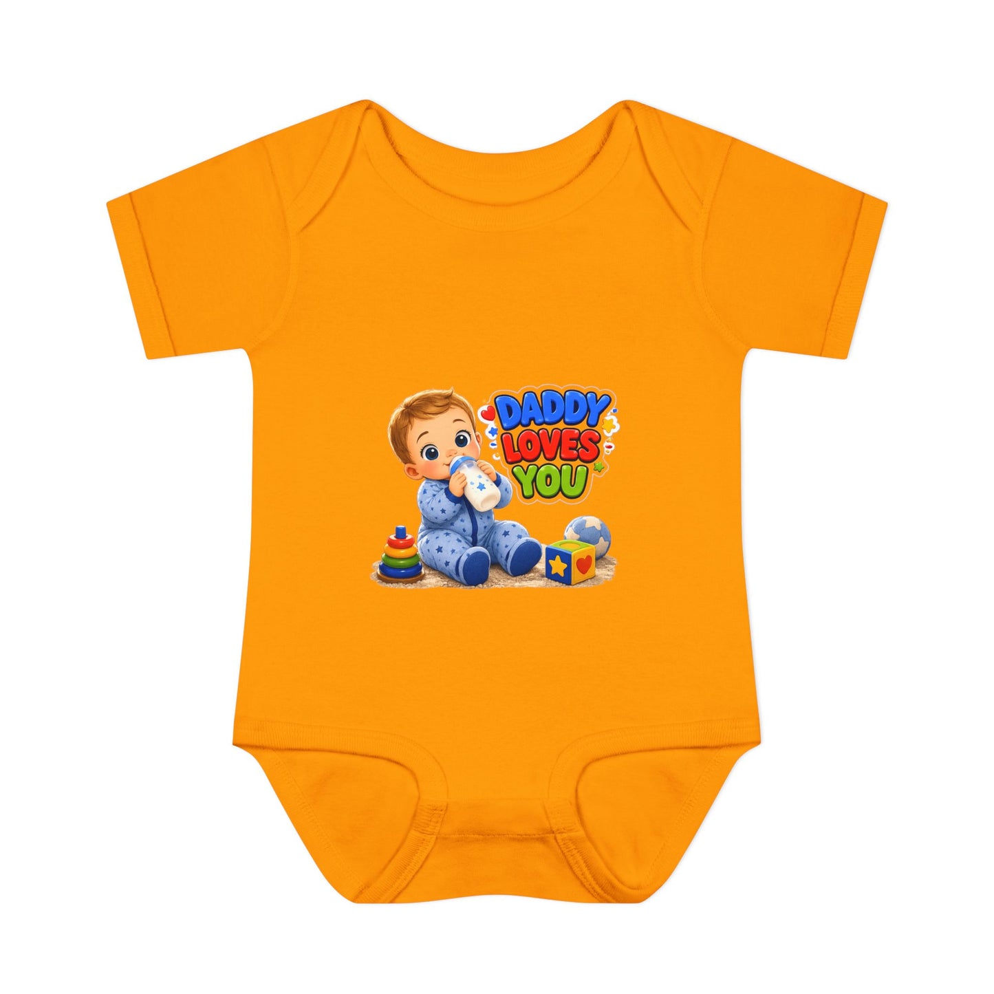 Infant Bodysuit — "Daddy Loves You" Cute Baby Graphic Onesie
