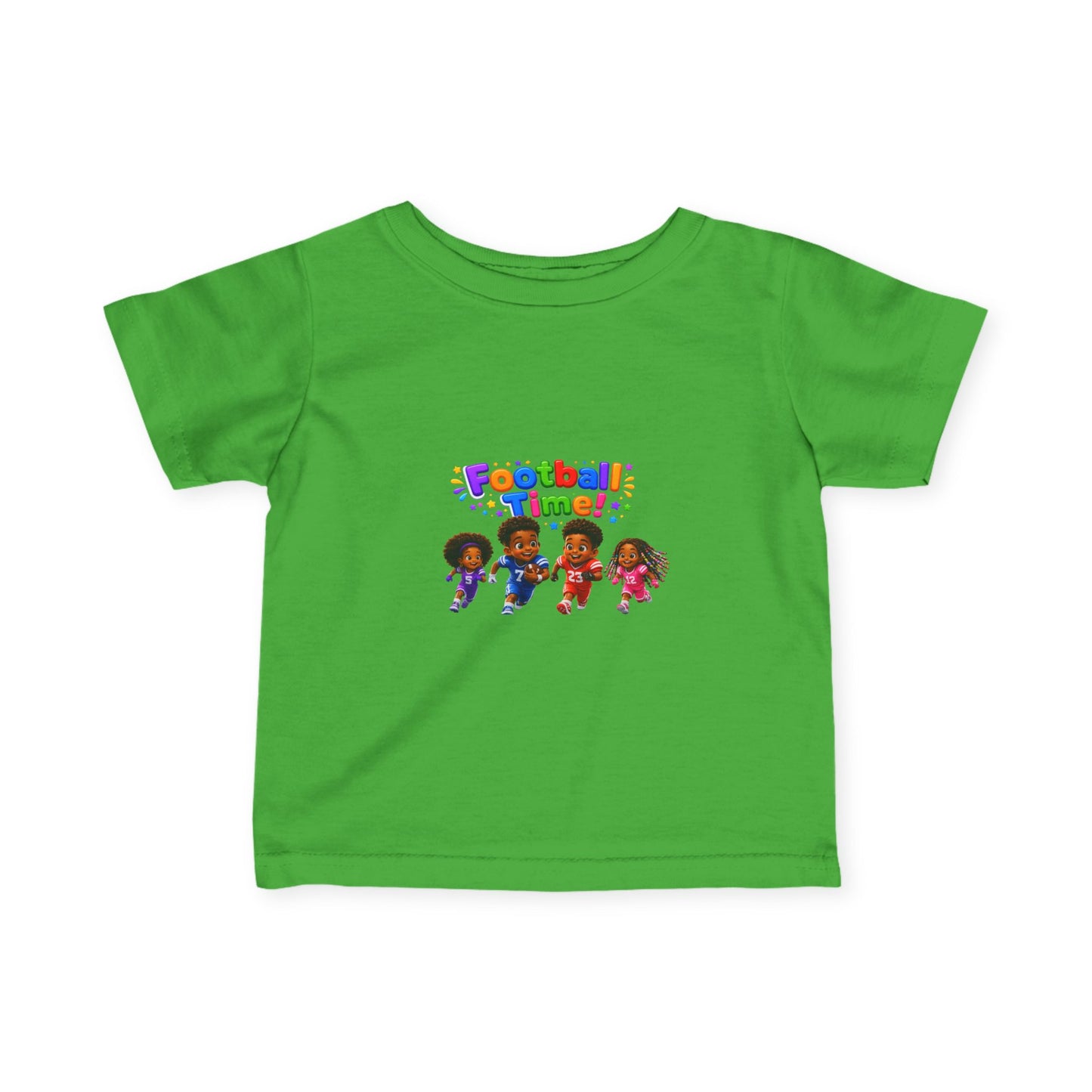 Infant Tee — "Football Time!" Kids Soccer Players Graphic