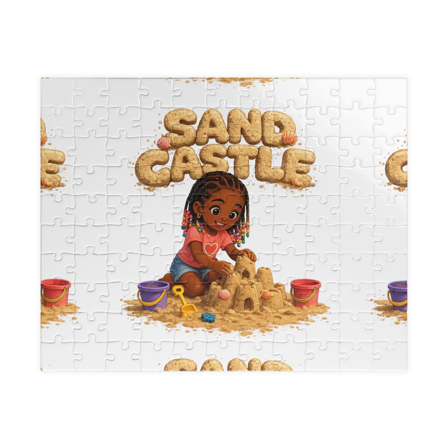 Sand Castle Puzzle — Kids Beach Jigsaw (110/252/520/1014 pcs)