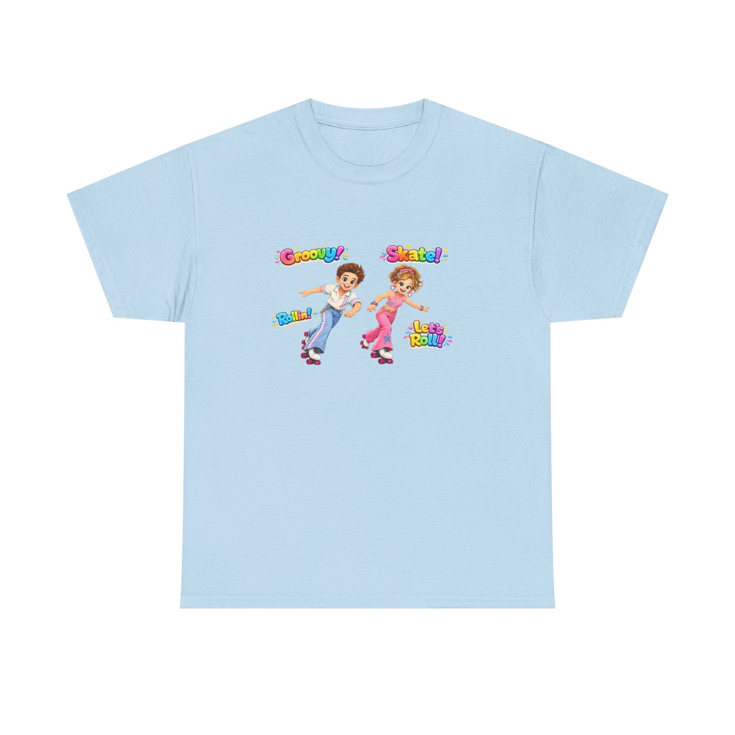 Kids Dance Party T-Shirt — "Groovy! Shake!" Retro Cartoon Kids Tee