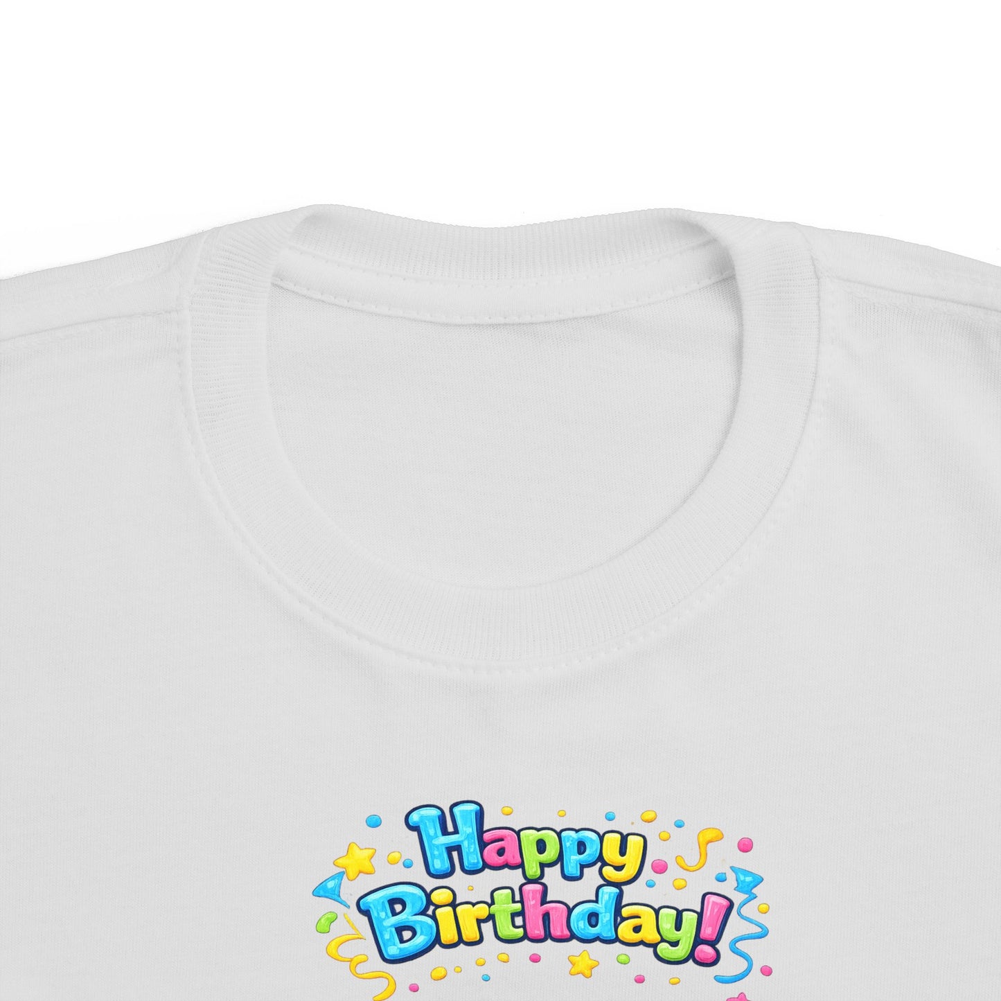 Copy of Copy of Toddler Birthday Tee — "Happy Birthday 2" Girl Balloon Party Shirt