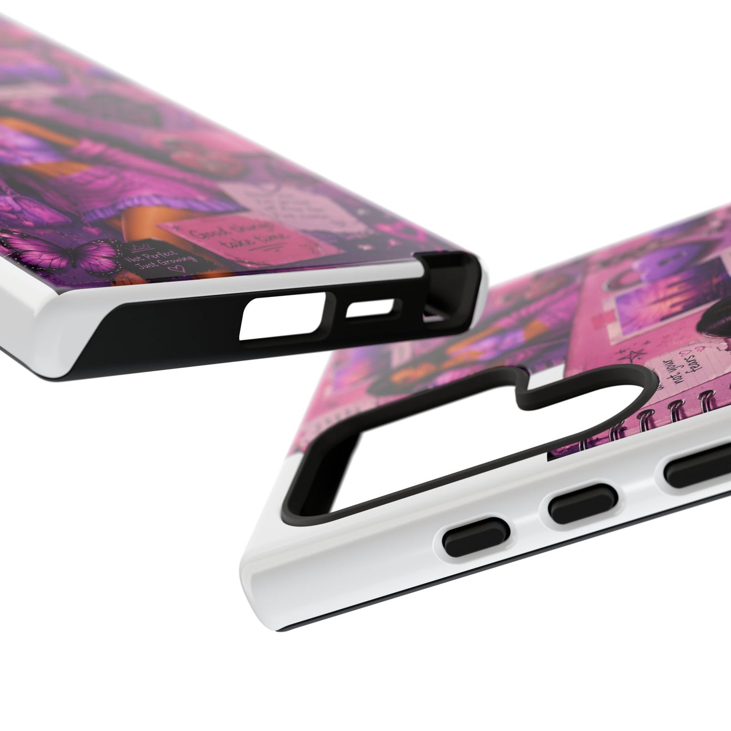 Purple Aesthetic Phone Case — Girl Collage 'Choose Yourself' Design