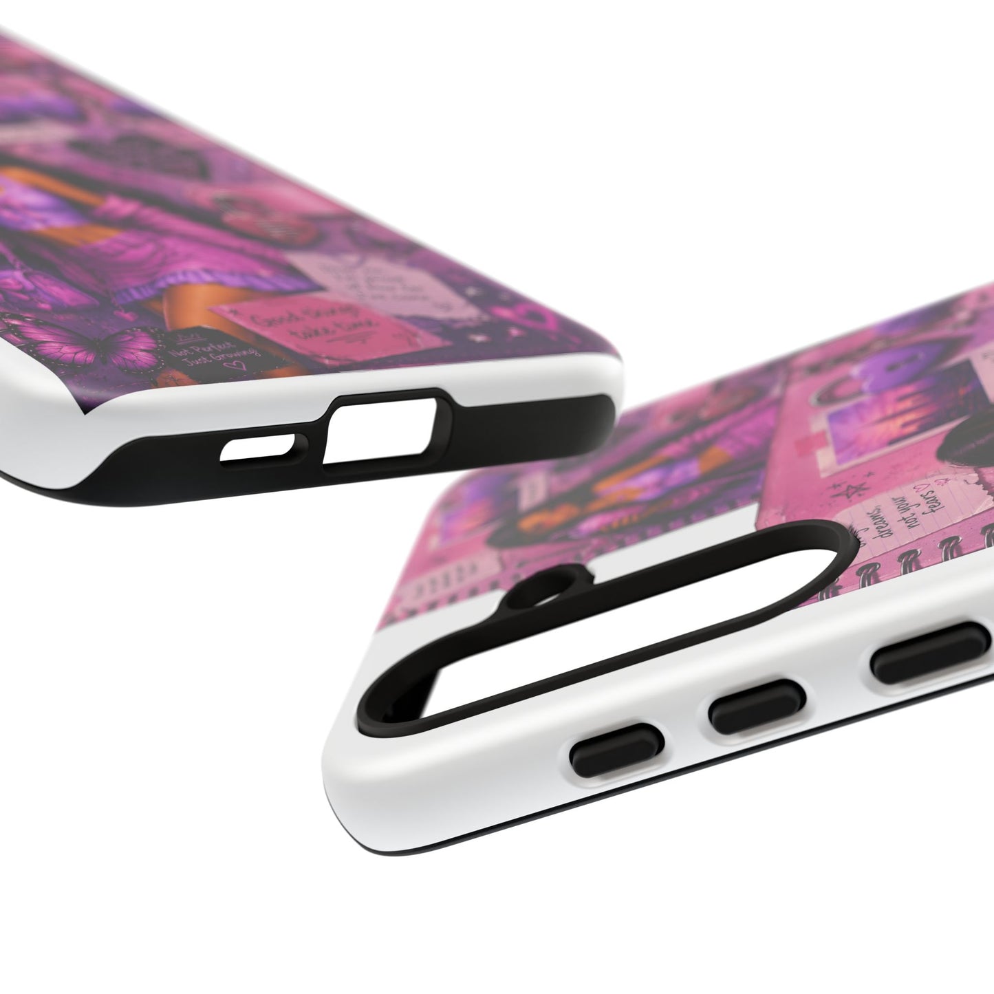 Purple Aesthetic Phone Case — Girl Collage 'Choose Yourself' Design