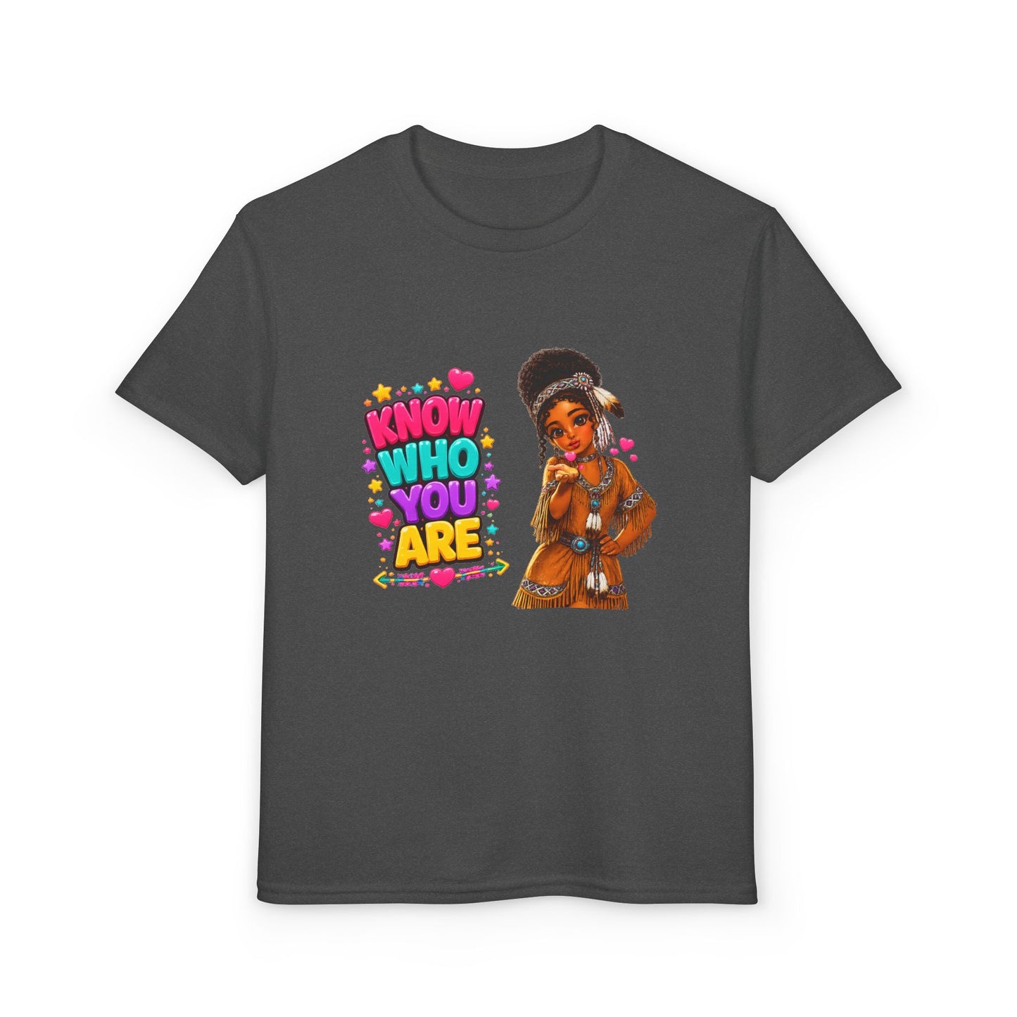 Know Who You Are Youth T‑Shirt — Empowering Girl Graphic Tee
