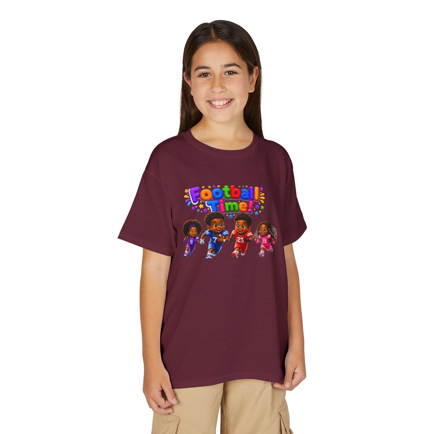 Youth T-Shirt — "Football Time" Kids Graphic Tee