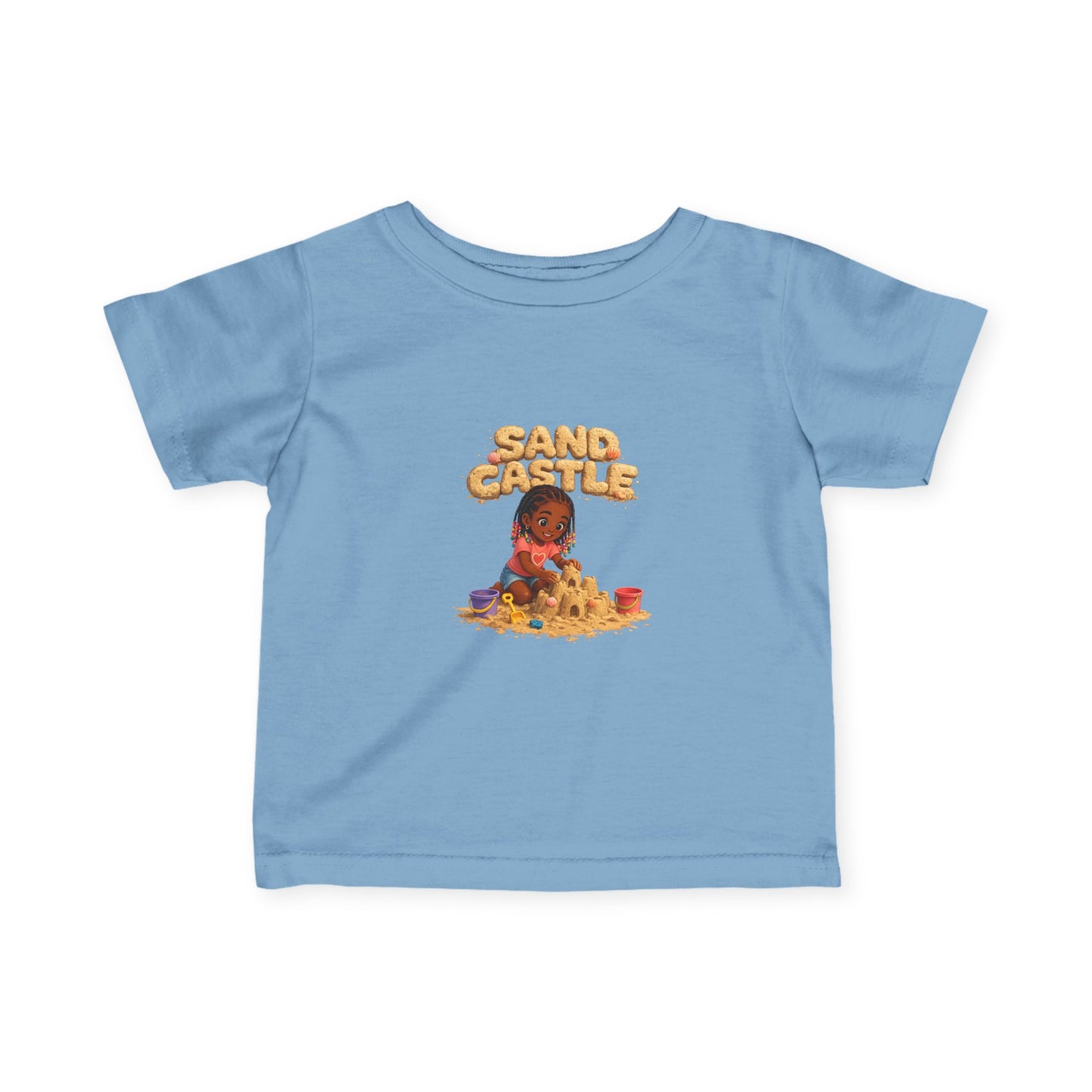 Infant Tee — 'Sand Castle' Baby Beach Graphic