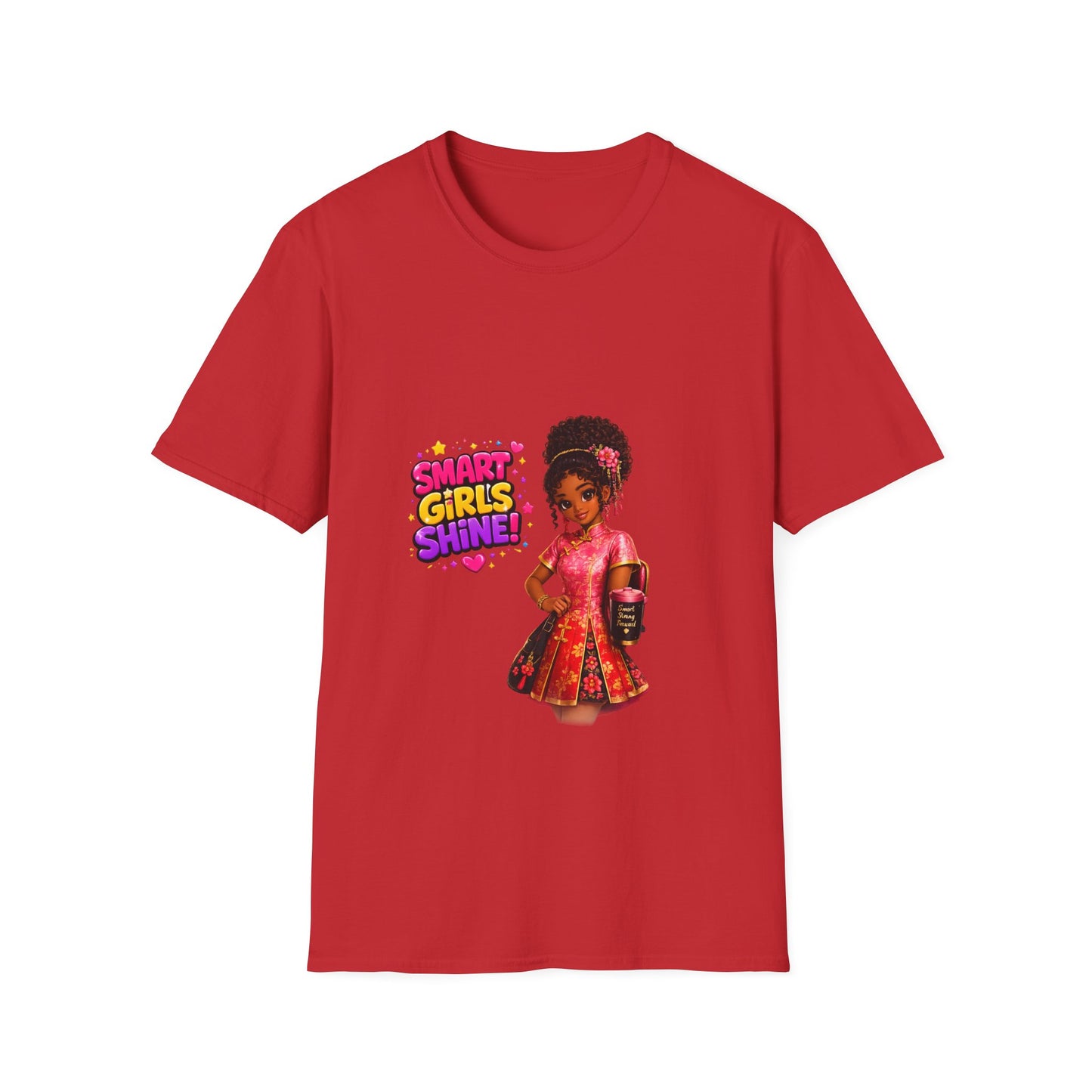 Smart Girls Shine! T-Shirt — Empowering Girl Power Graphic Tee