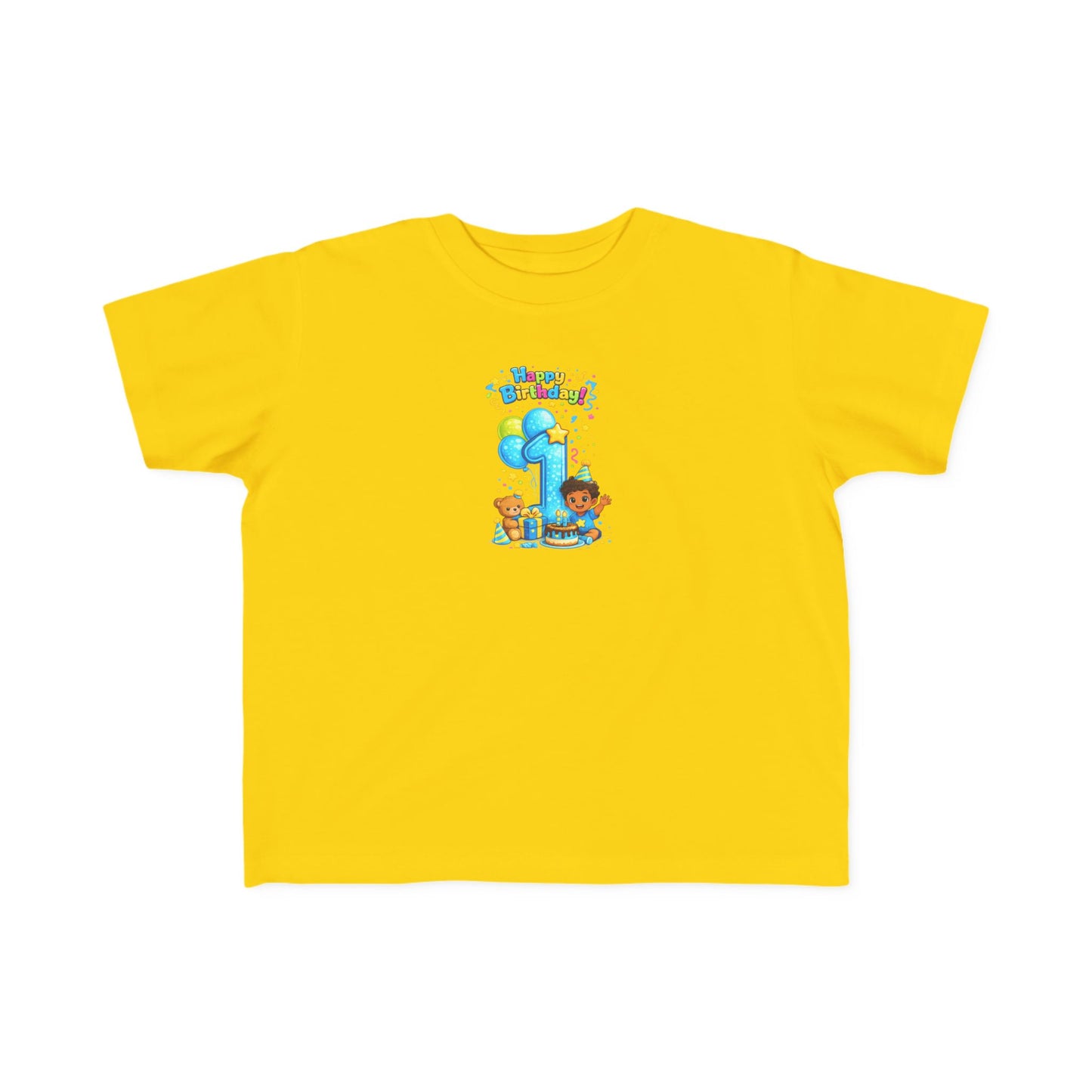 Toddler 1st  Birthday Tee — "Happy Birthday