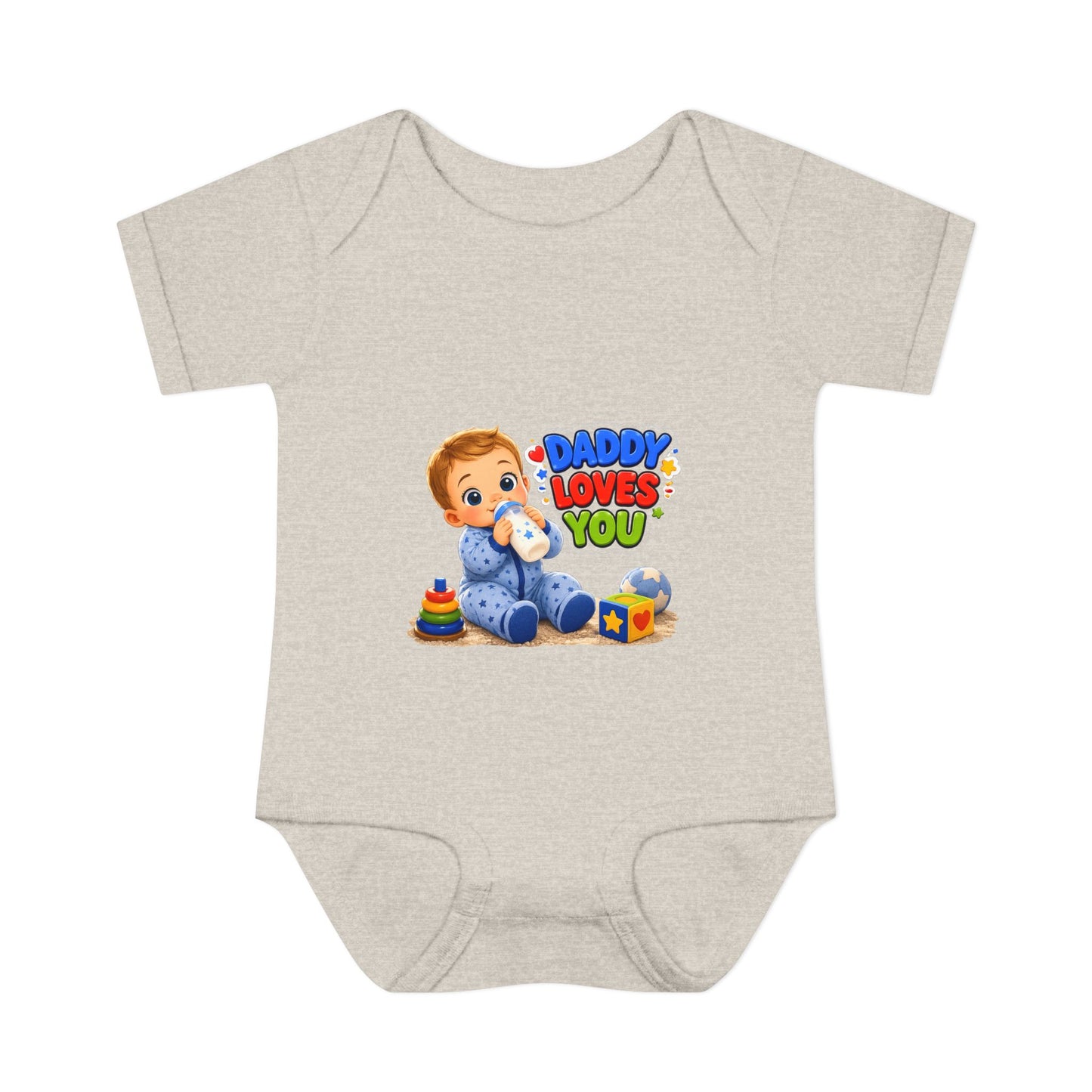 Daddy Loves You Baby Bodysuit