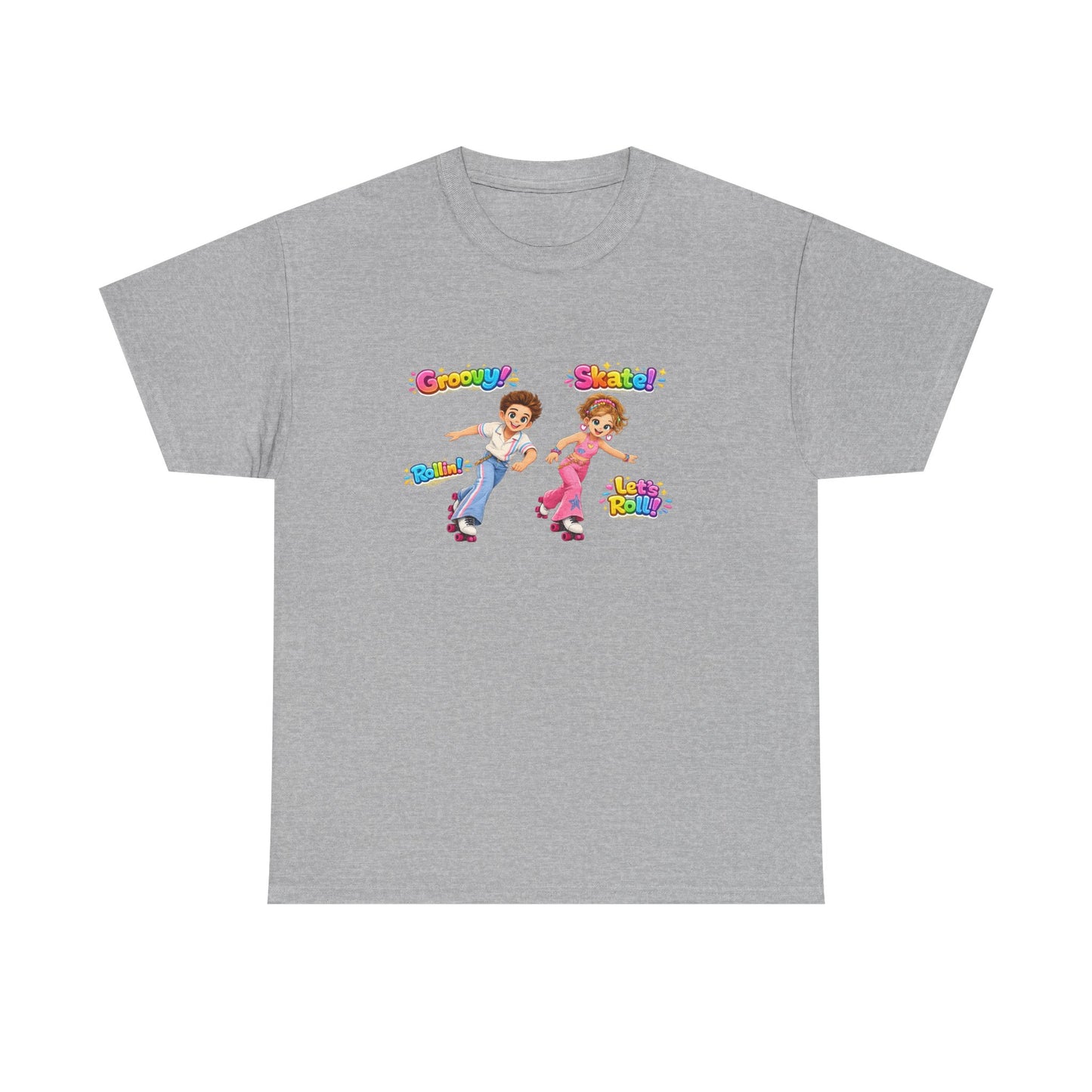 Kids Dance Party T-Shirt — "Groovy! Shake!" Retro Cartoon Kids Tee