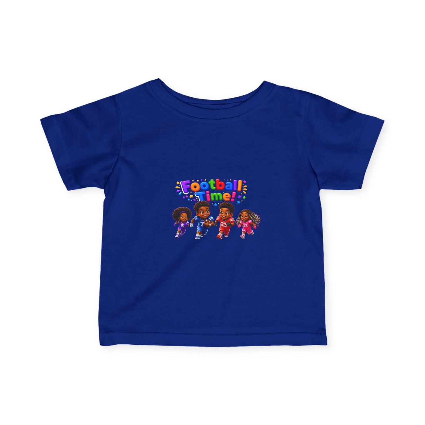 Infant Tee — "Football Time!" Kids Soccer Players Graphic