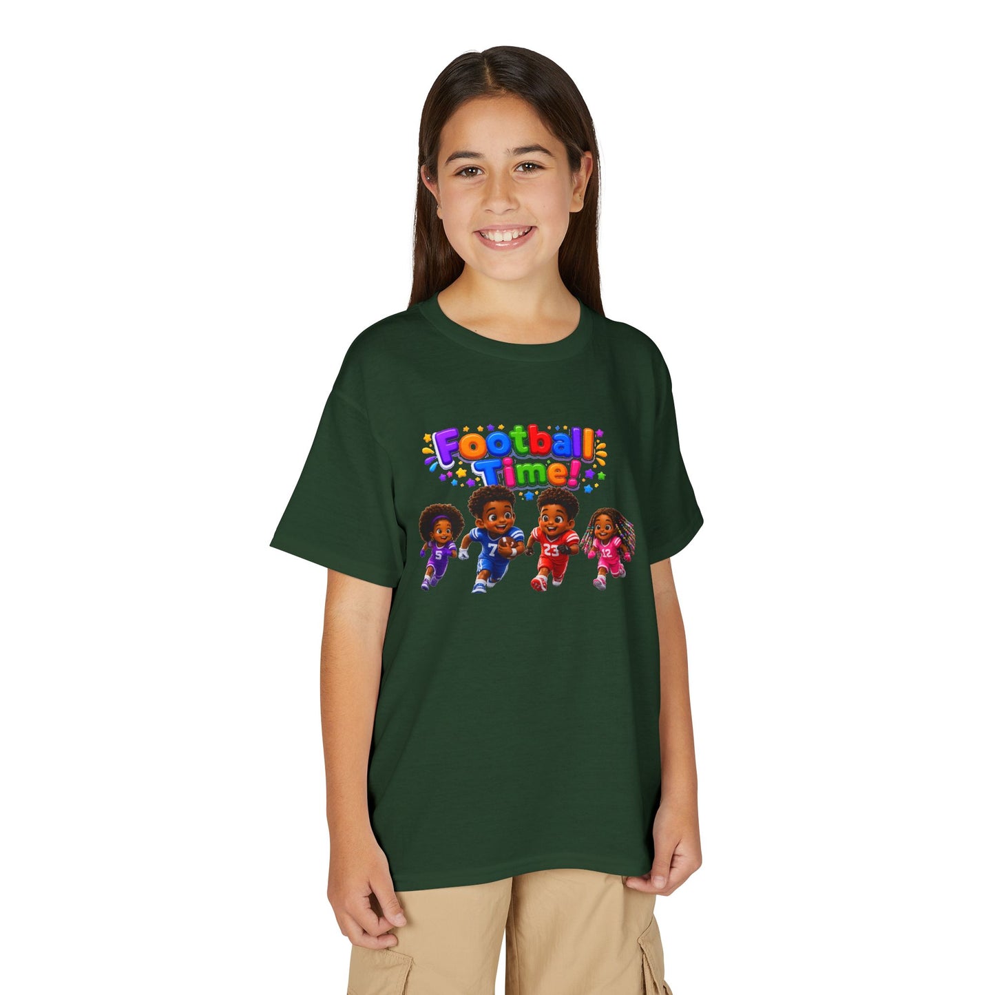 Youth T-Shirt — "Football Time" Kids Graphic Tee