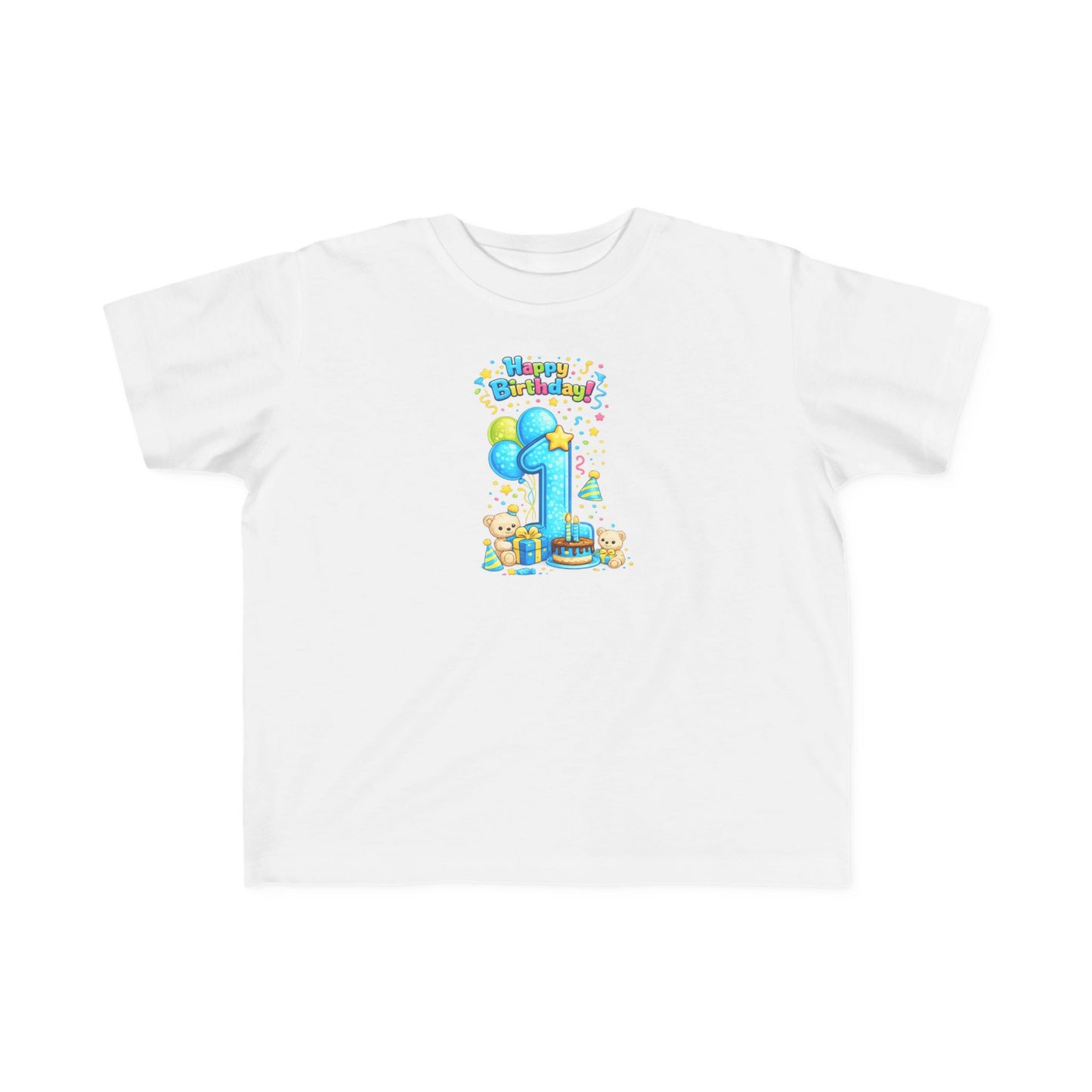 Toddler 1st  Birthday Tee — "Happy Birthday