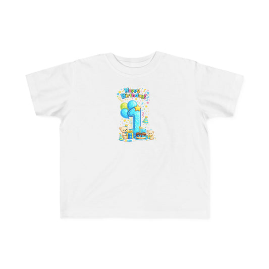 Toddler 1st  Birthday Tee — "Happy Birthday