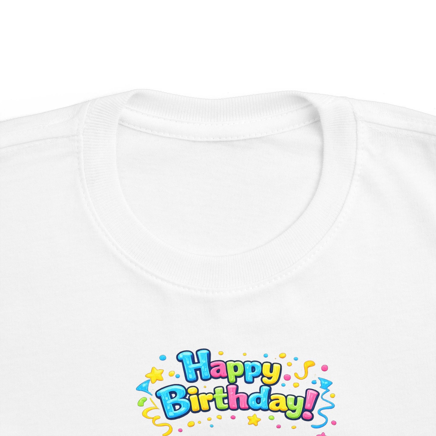 Copy of Copy of Toddler Birthday Tee — "Happy Birthday 2" Girl Balloon Party Shirt