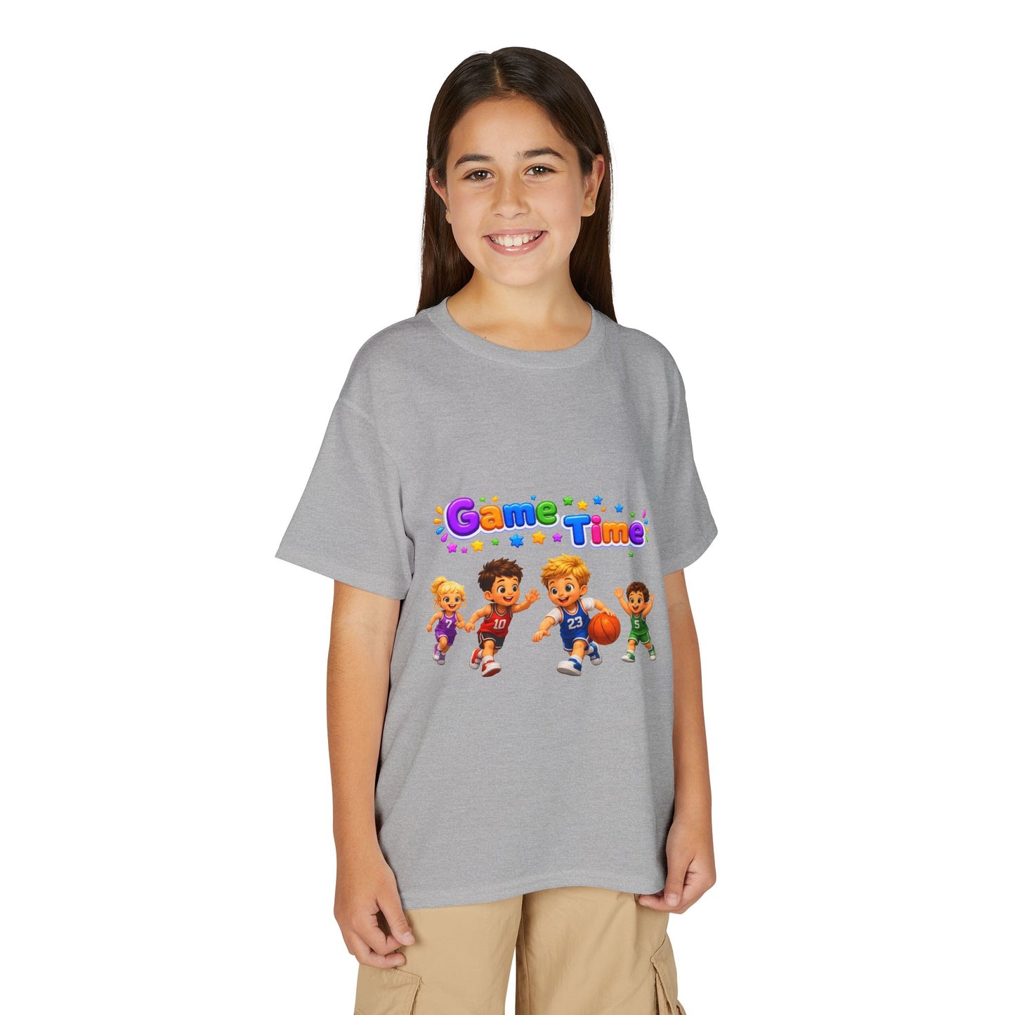 Kids T-Shirt — "Game Time" Playful Sports Graphic Tee for Boys & Girls