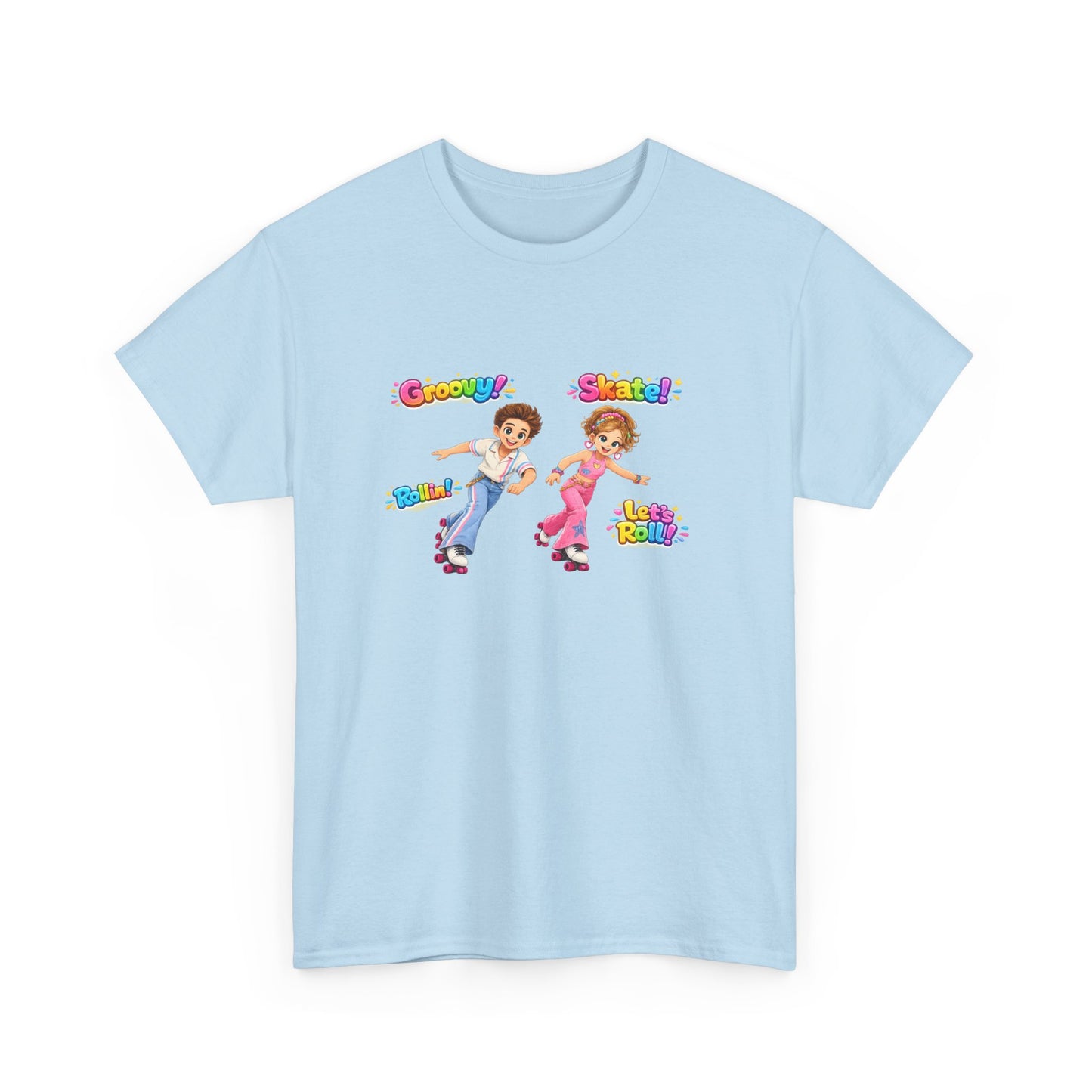 Kids Dance Party T-Shirt — "Groovy! Shake!" Retro Cartoon Kids Tee