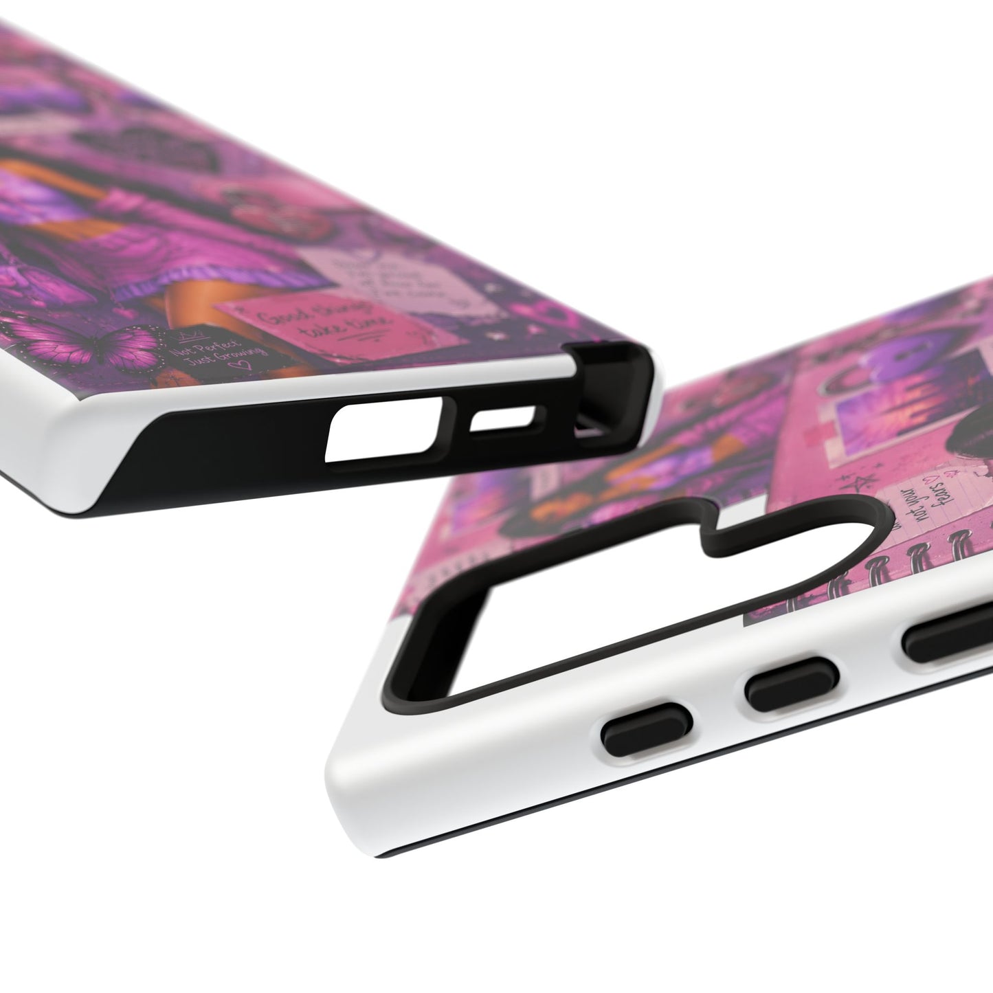 Purple Aesthetic Phone Case — Girl Collage 'Choose Yourself' Design